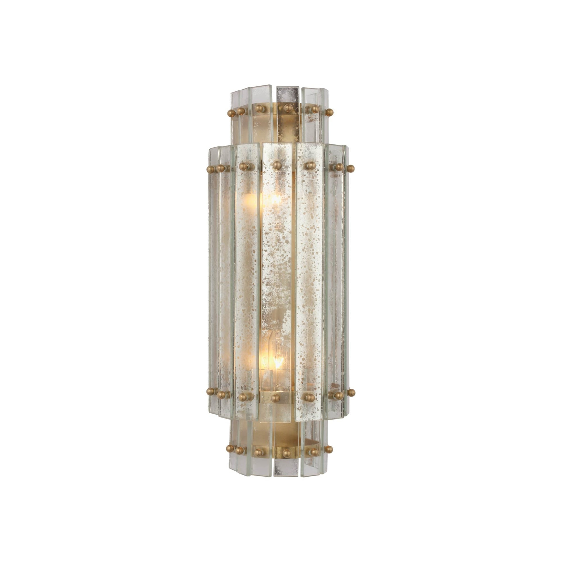 Cadence Antique Brass 14.5" Dimmable LED Wall Sconce