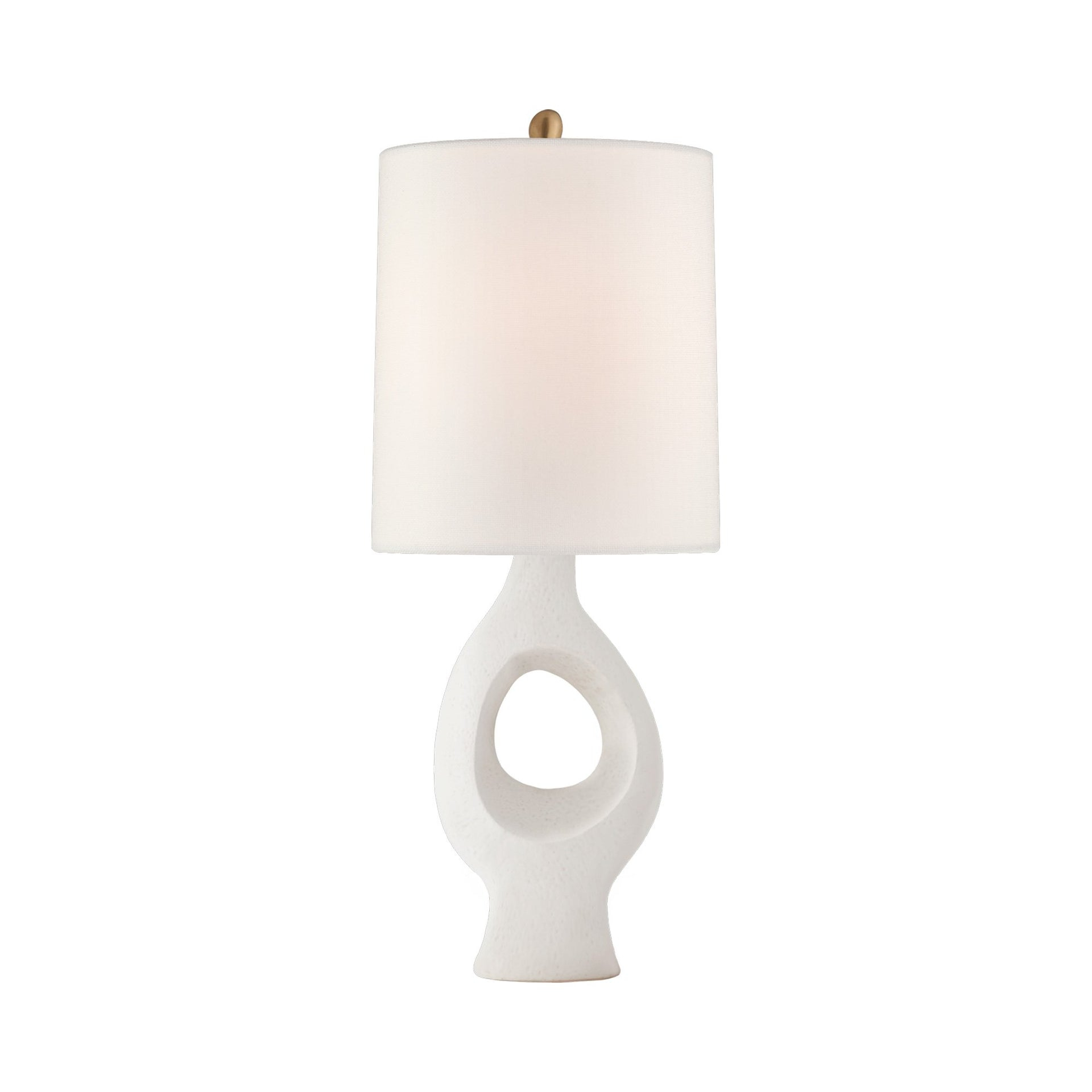 Marion White Adjustable Outdoor Linen Table Lamp