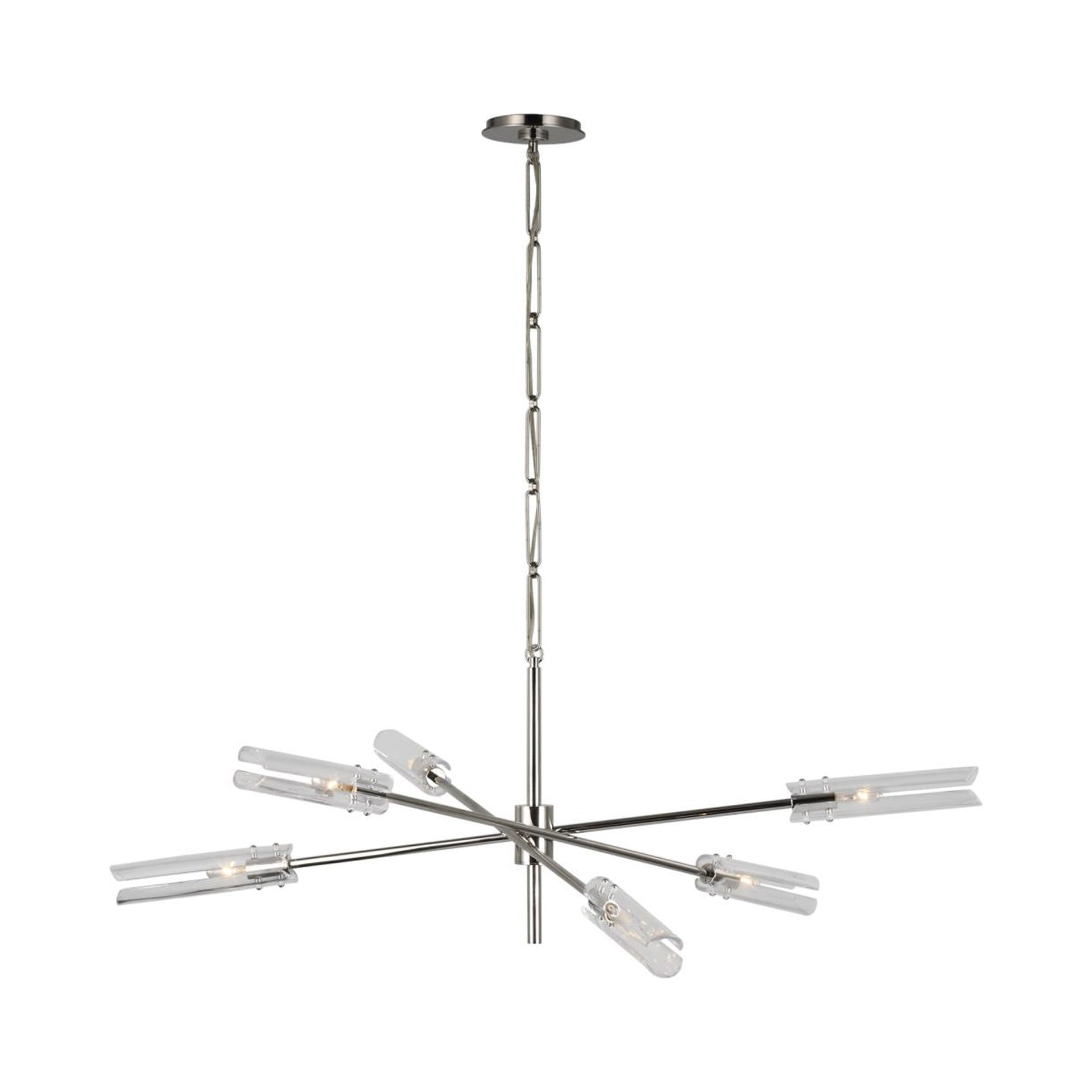 Casoria 6-Light Polished Nickel & Crystal Chandelier