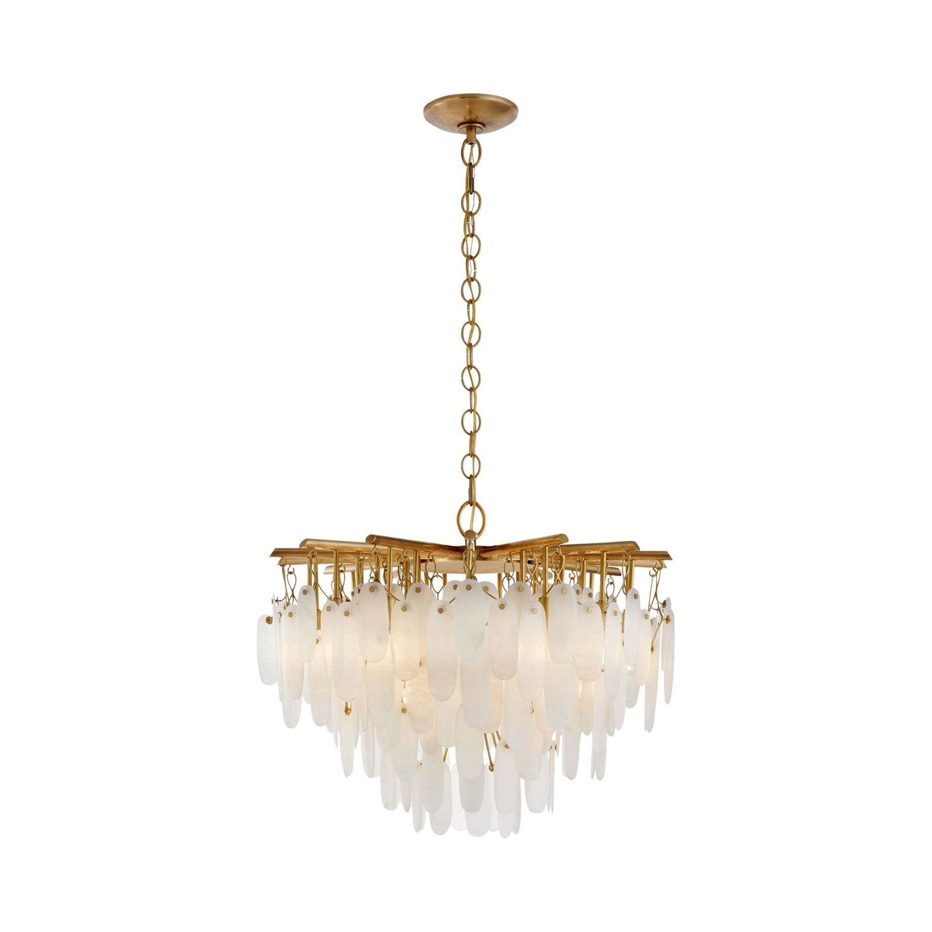 Cora Antique-Burnished Brass 35-Light Crystal Chandelier