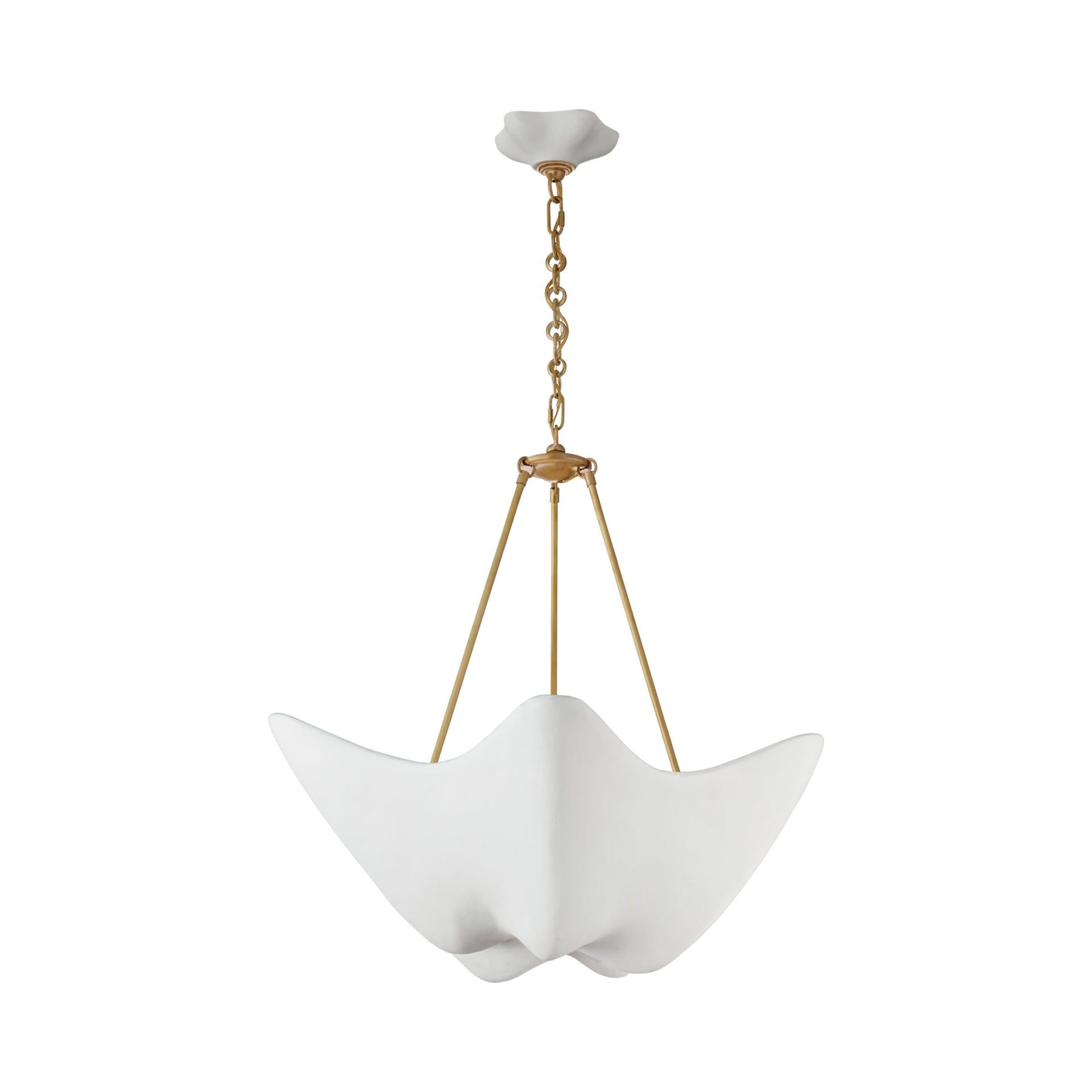 Cosima 5-Light Hand-Rubbed Antique Brass Crystal Pendant Chandelier