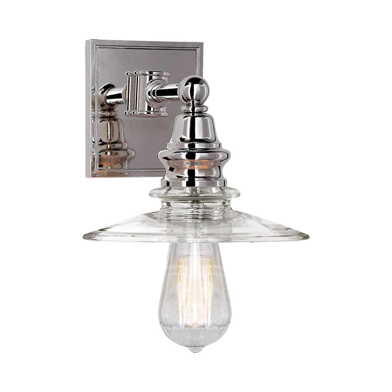 Covington Shield 12.75" Outdoor Nickel Wall Sconce