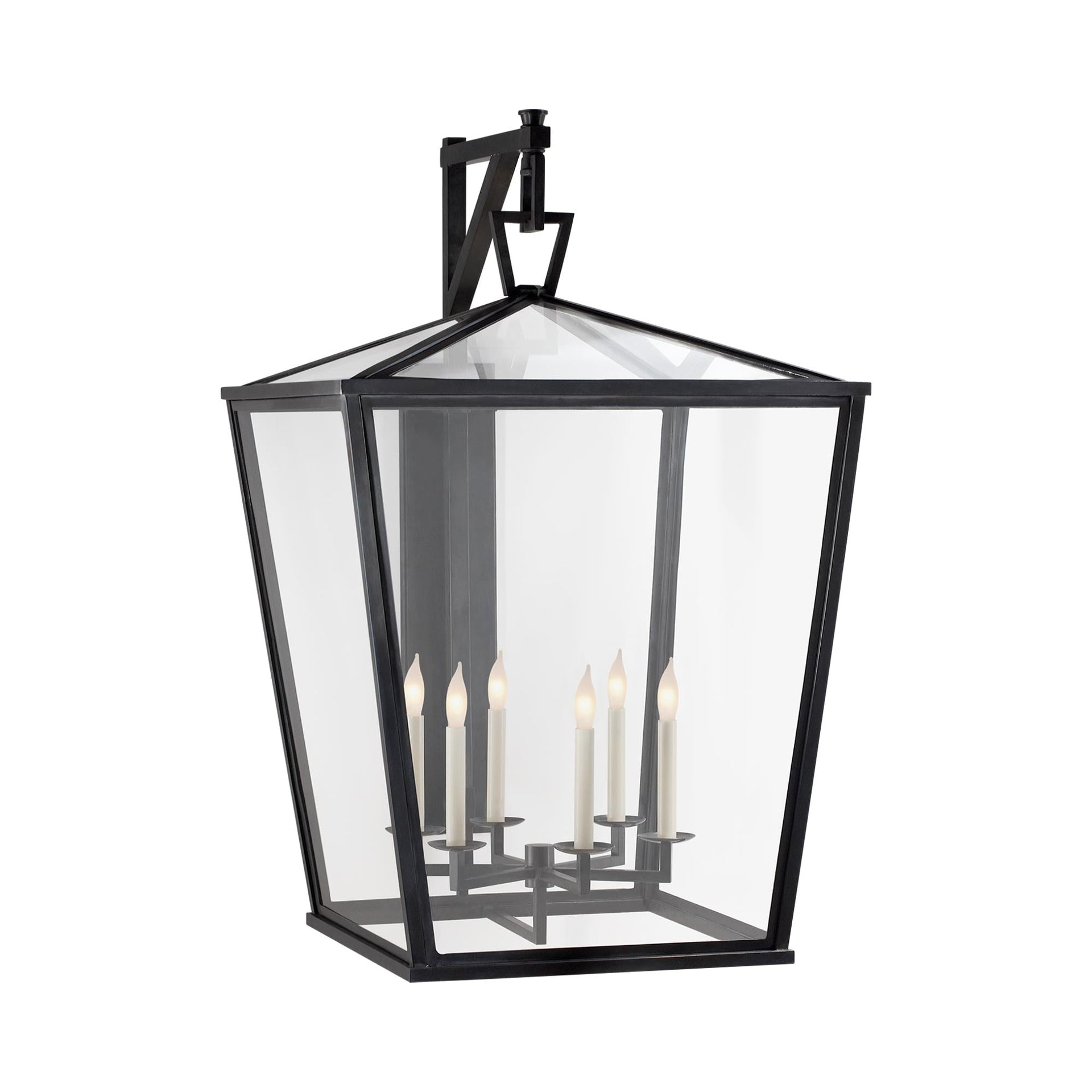Dimmable Bronze and Black 39" Outdoor Lantern