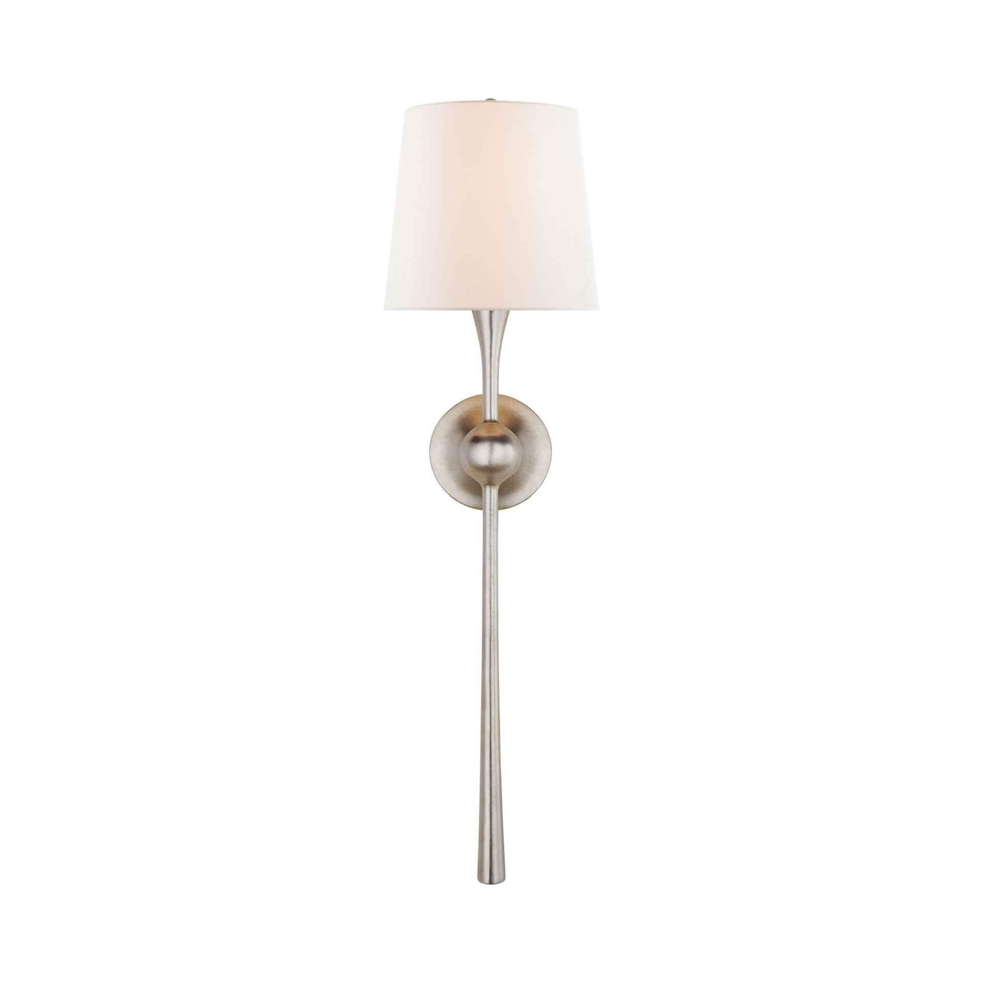 Dover Tail 27" Dimmable Wallchiere, Burnished Silver Leaf