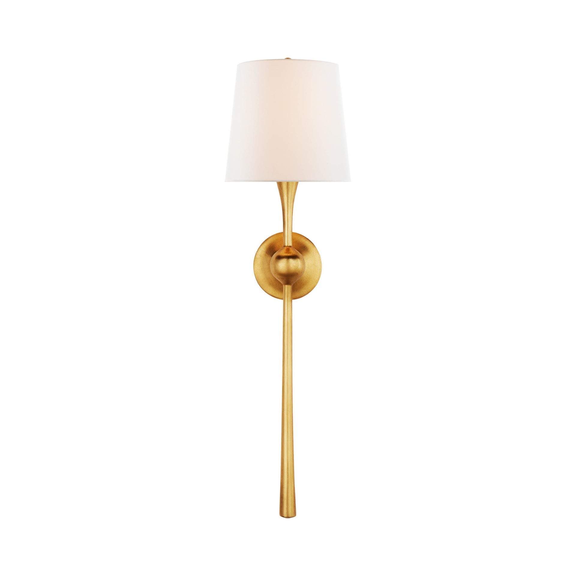 Silver Dimmable 27" Metal Wall Sconce