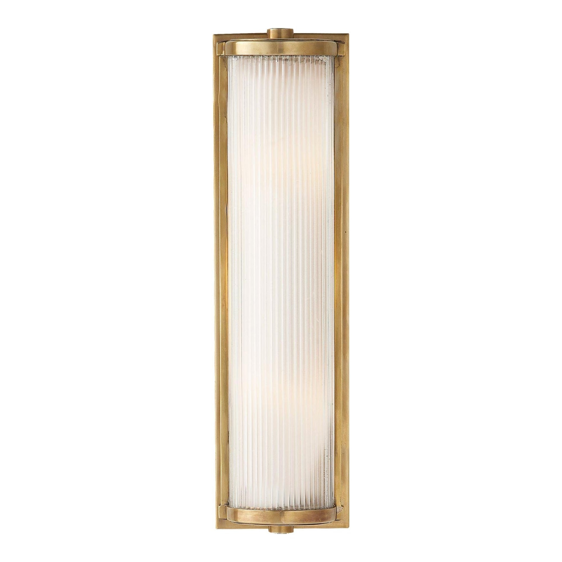 18" Hand-Rubbed Antique Brass & Bronze Outdoor Cylinder Light