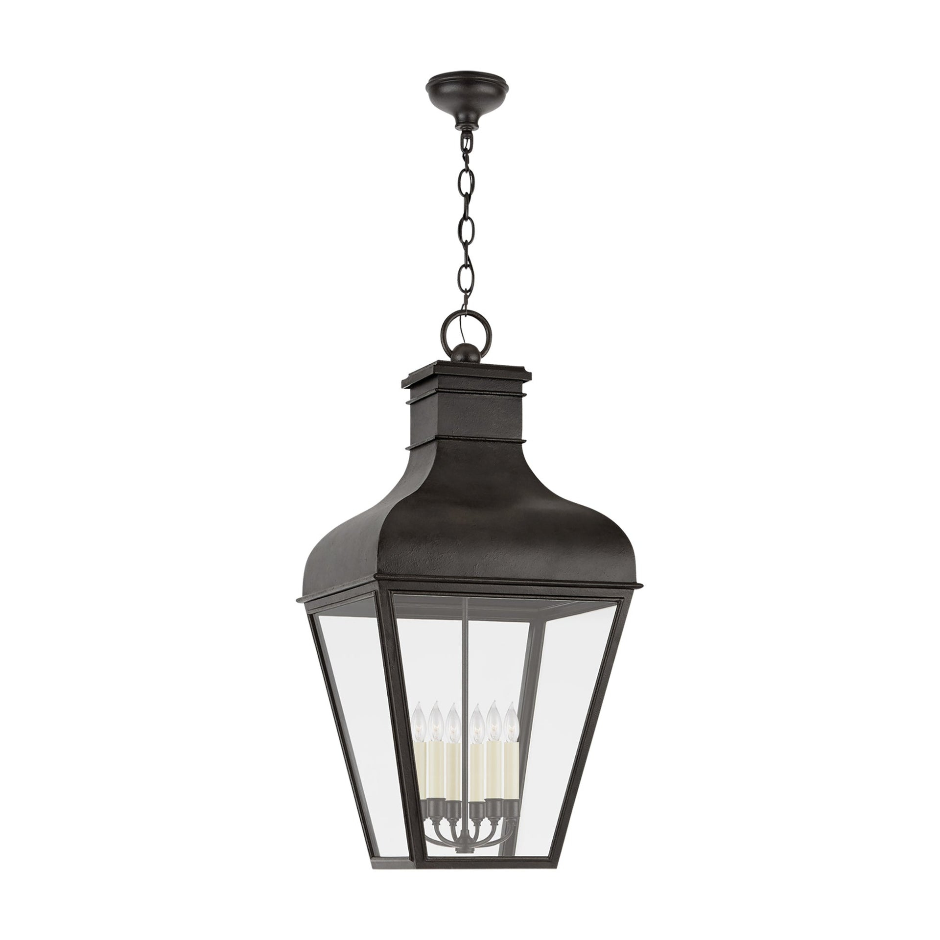Fremont Elegance 45" French Rust LED Indoor/Outdoor Hanging Lantern