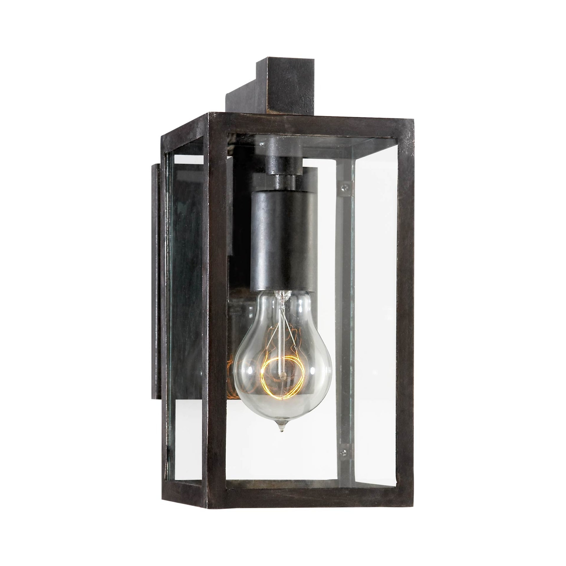 Modern Fresno Black Iron Dimmable Wall Sconce, 10.5" H