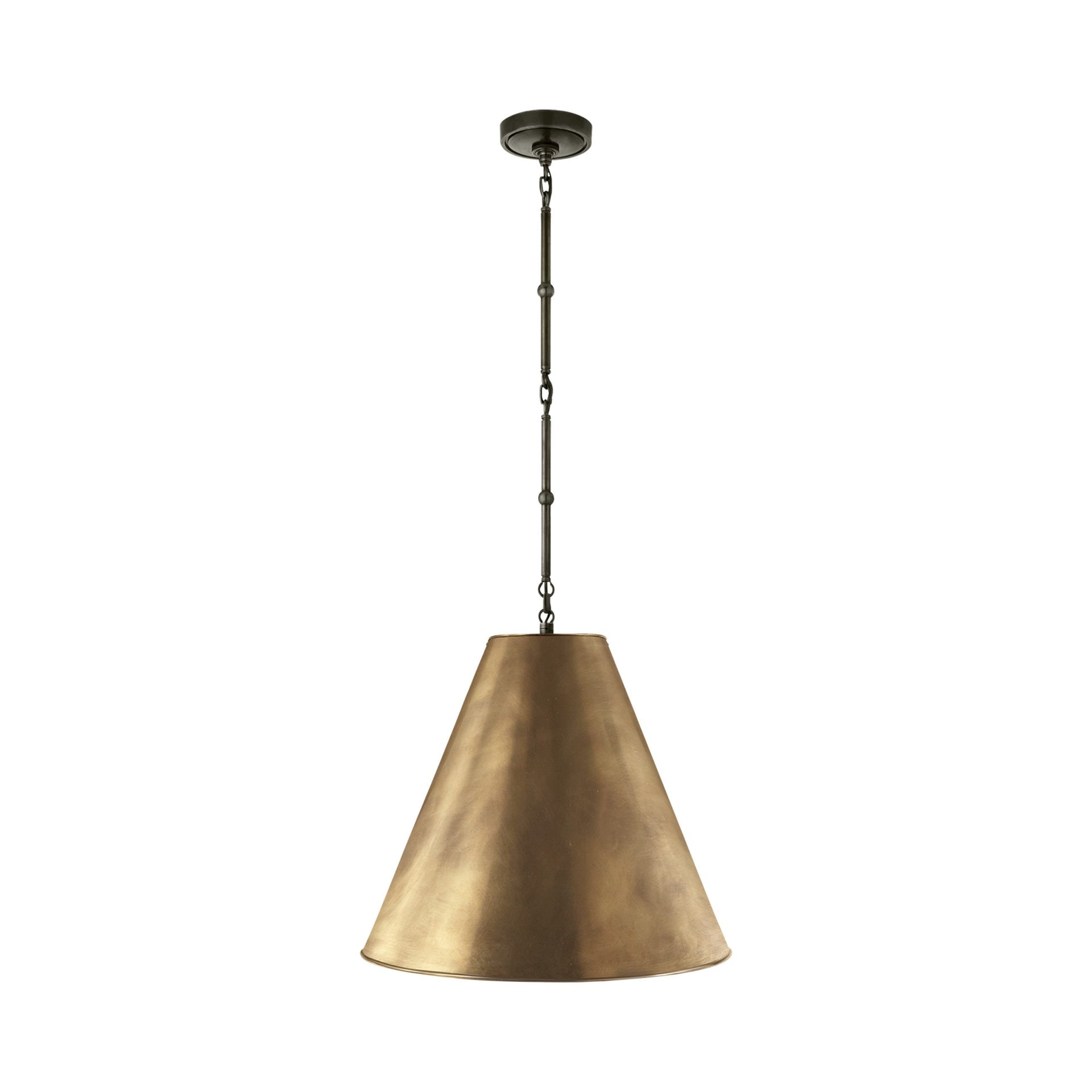 Bronze and Antique Brass 18" Pendant Light
