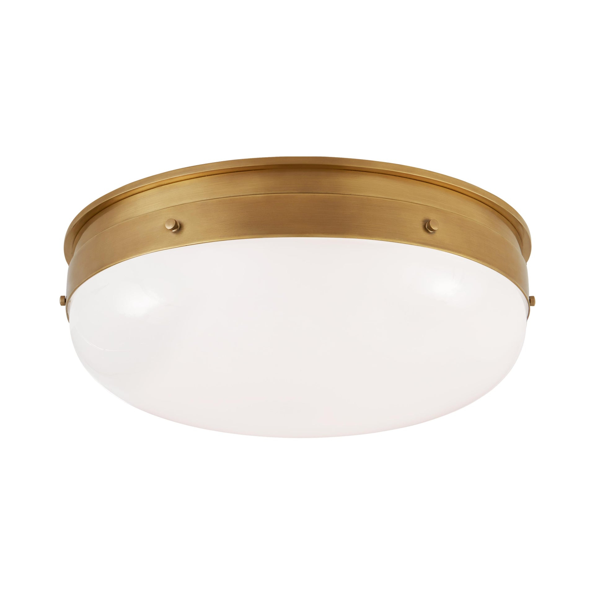 Hicks 6" Globe LED Flush Mount in Hand-Rubbed Antique Brass