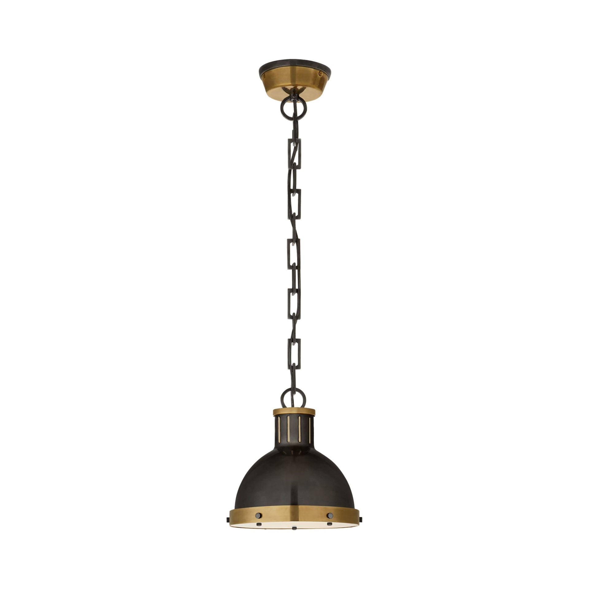 Hicks Bronze and Antique Brass 9'' Globe Pendant Light