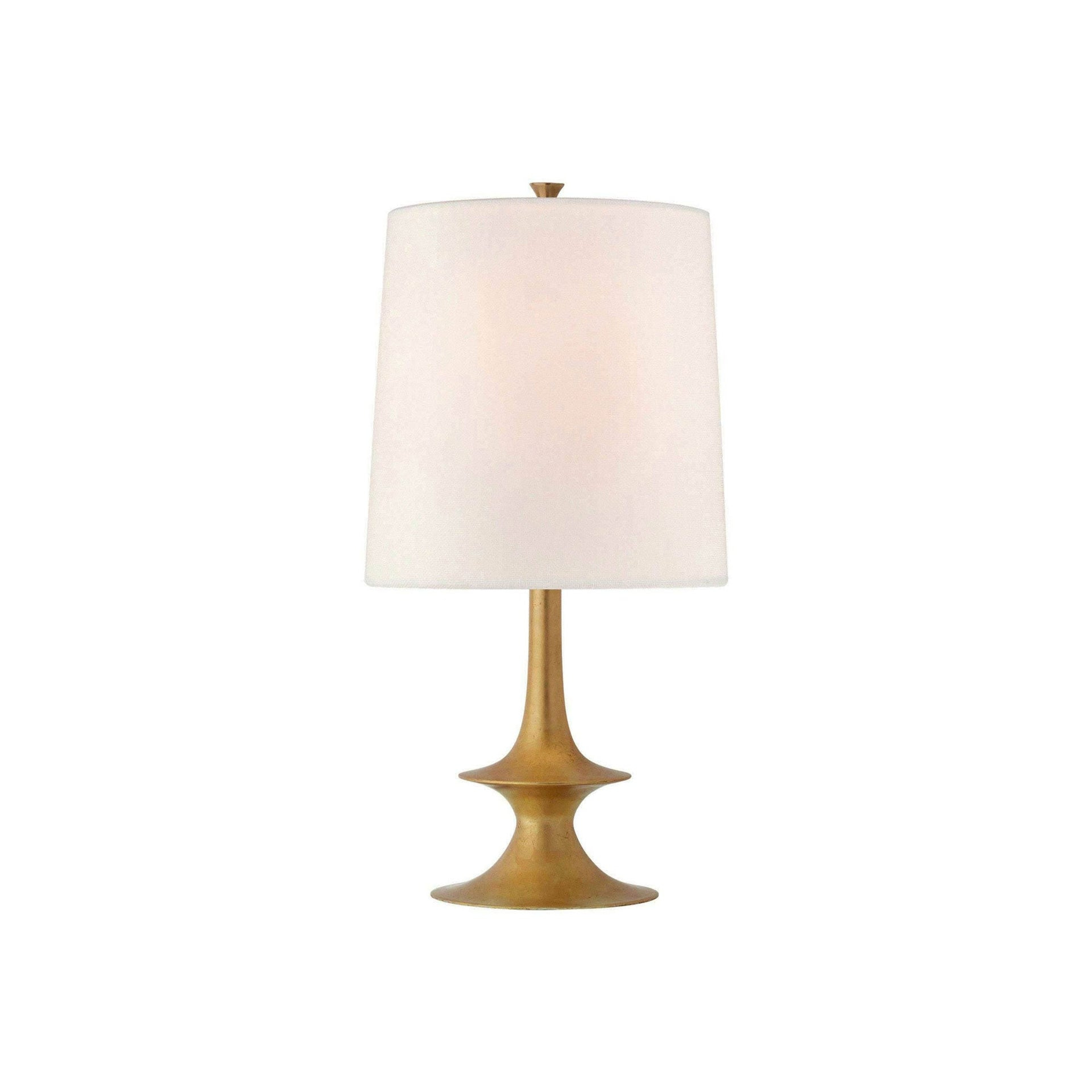Elegant Gilded Adjustable Linen Table Lamp