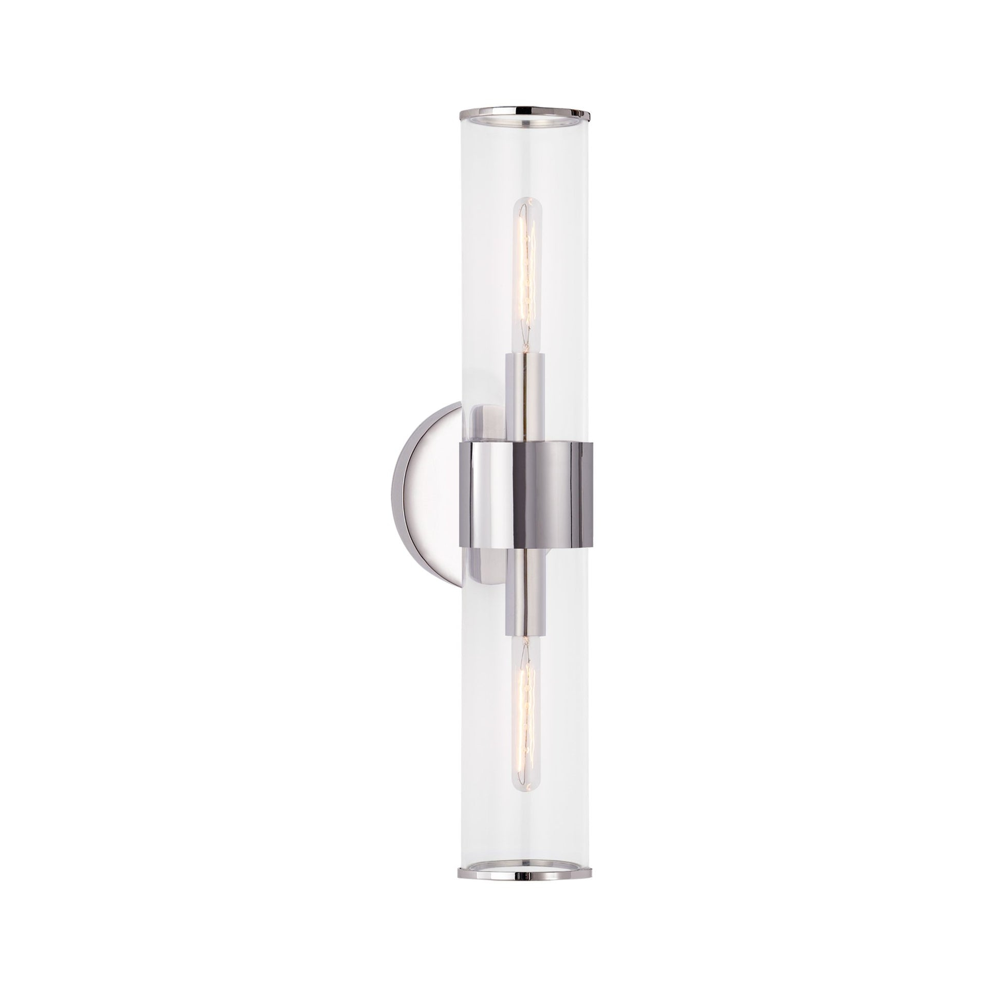 Liaison Polished Nickel 22" Two-Light Wall Sconce
