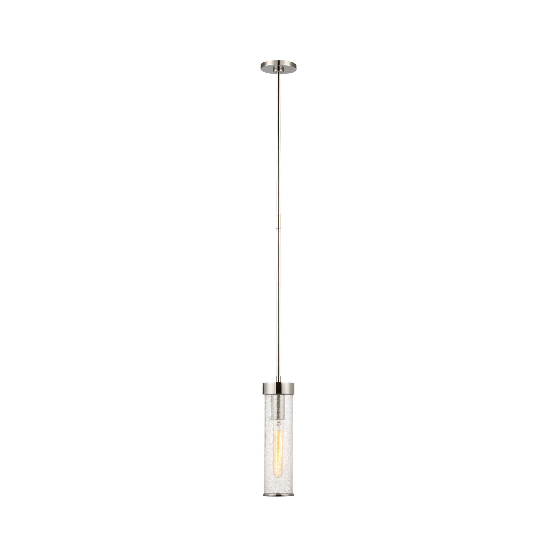 Liaison 12.75'' Polished Nickel LED Cylinder Pendant Light