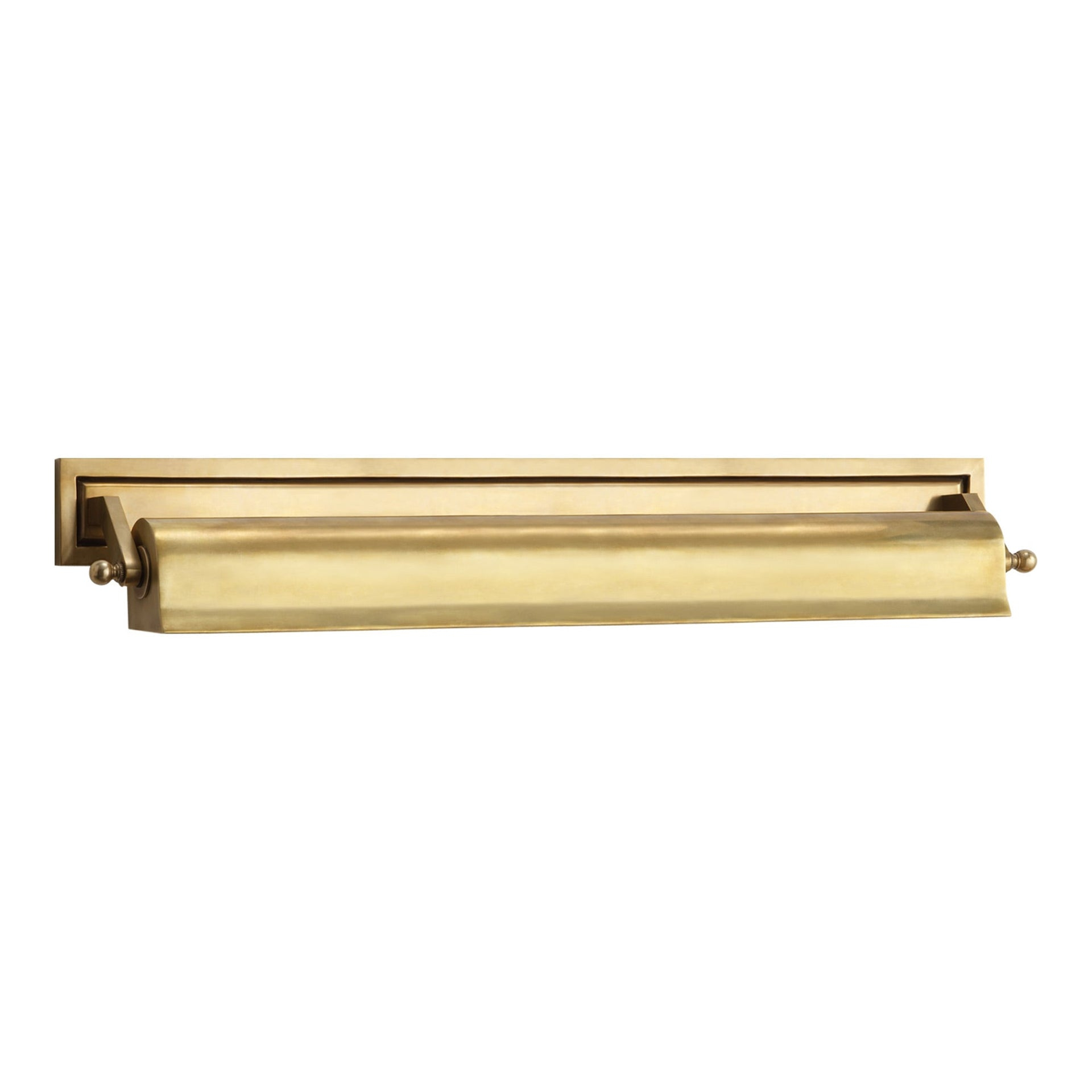 Hand-Rubbed Antique Brass LED Wall Mounted Picture Light, 23.5"