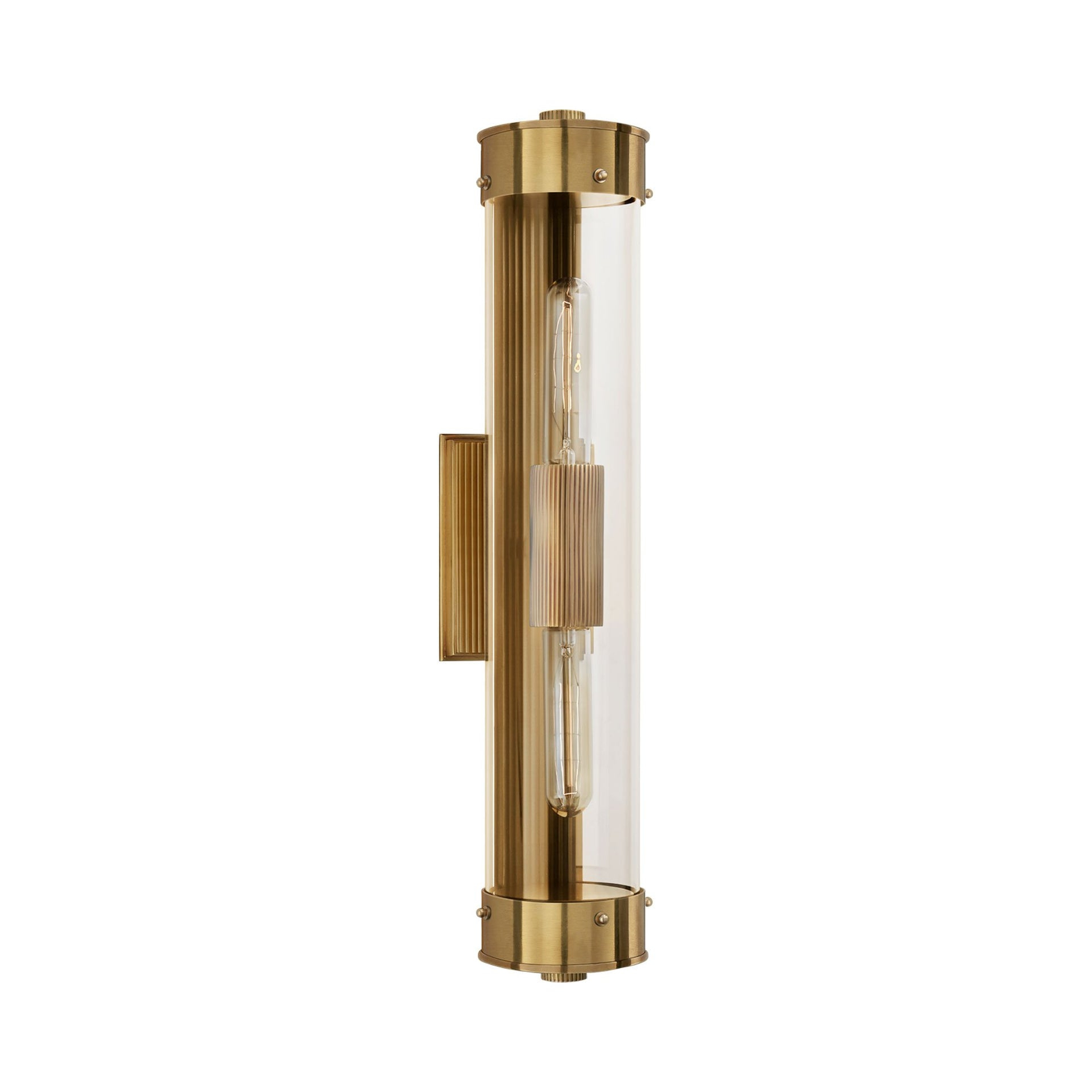 Antique Brass 21" Outdoor Dimmable Linear Bath Sconce