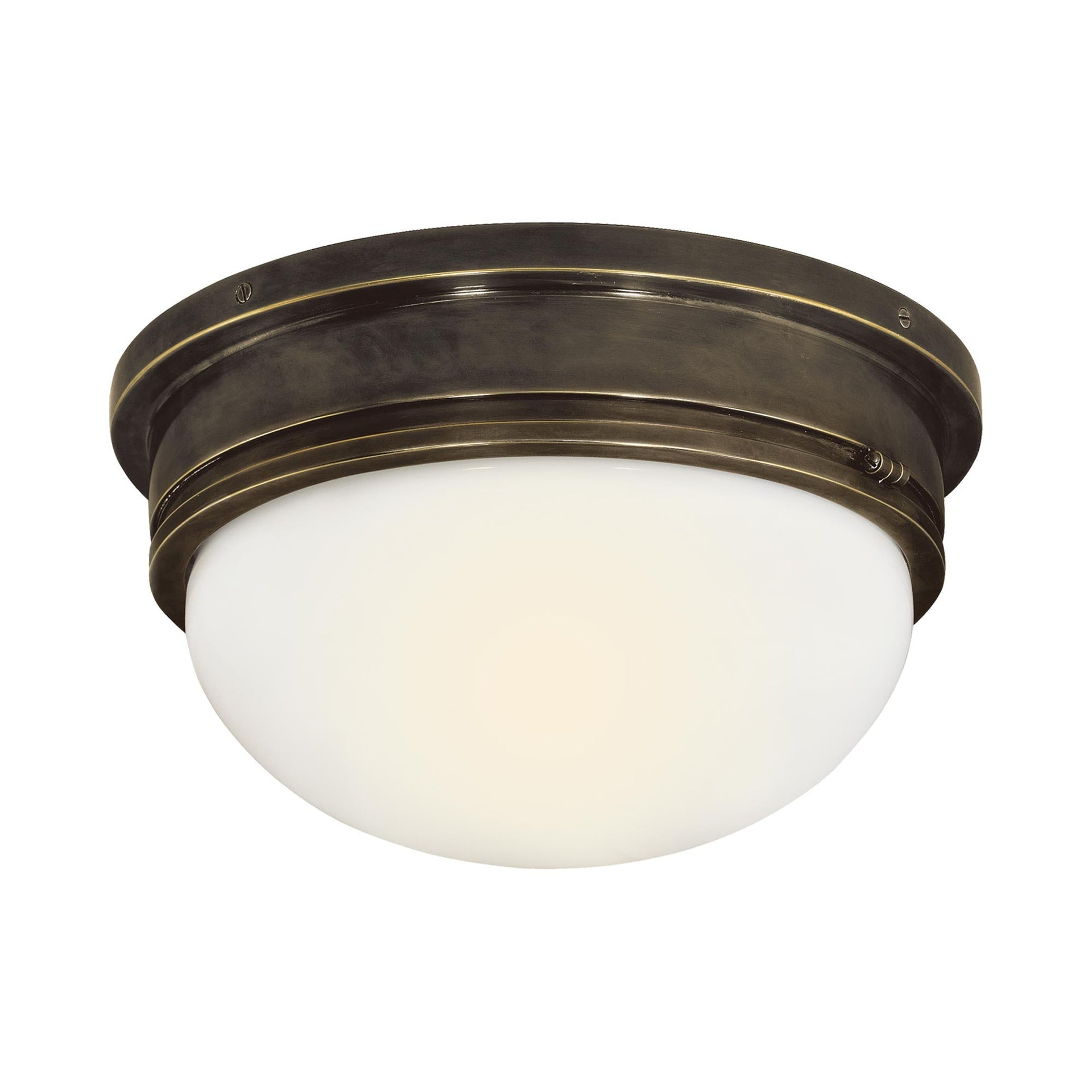 Marine Bronze 12.75" Indoor/Outdoor Flush Mount Light