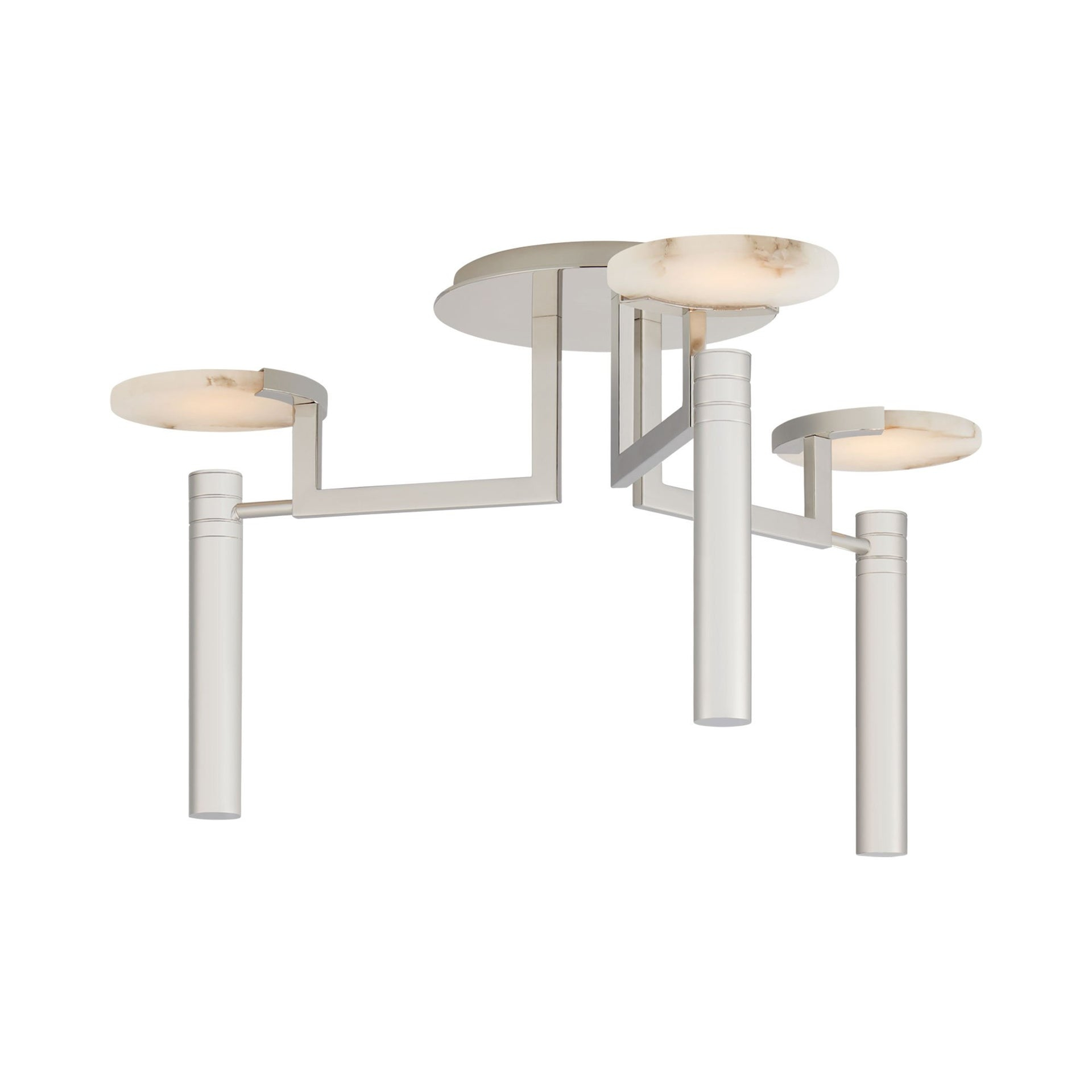 Polished Nickel 3-Light LED Semi-Flush Mount
