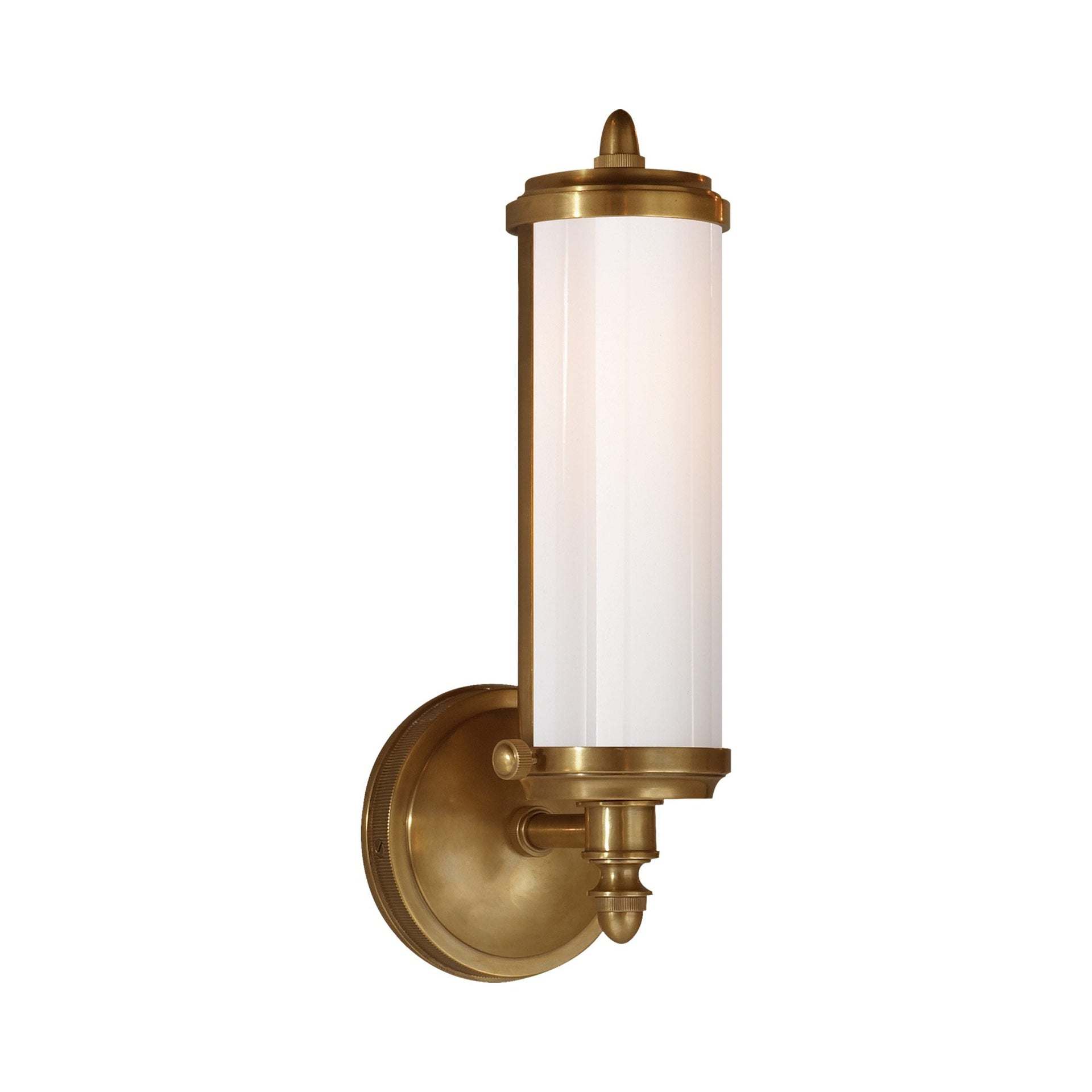 Antique Brass and Black Outdoor Dimmable Wall Sconce