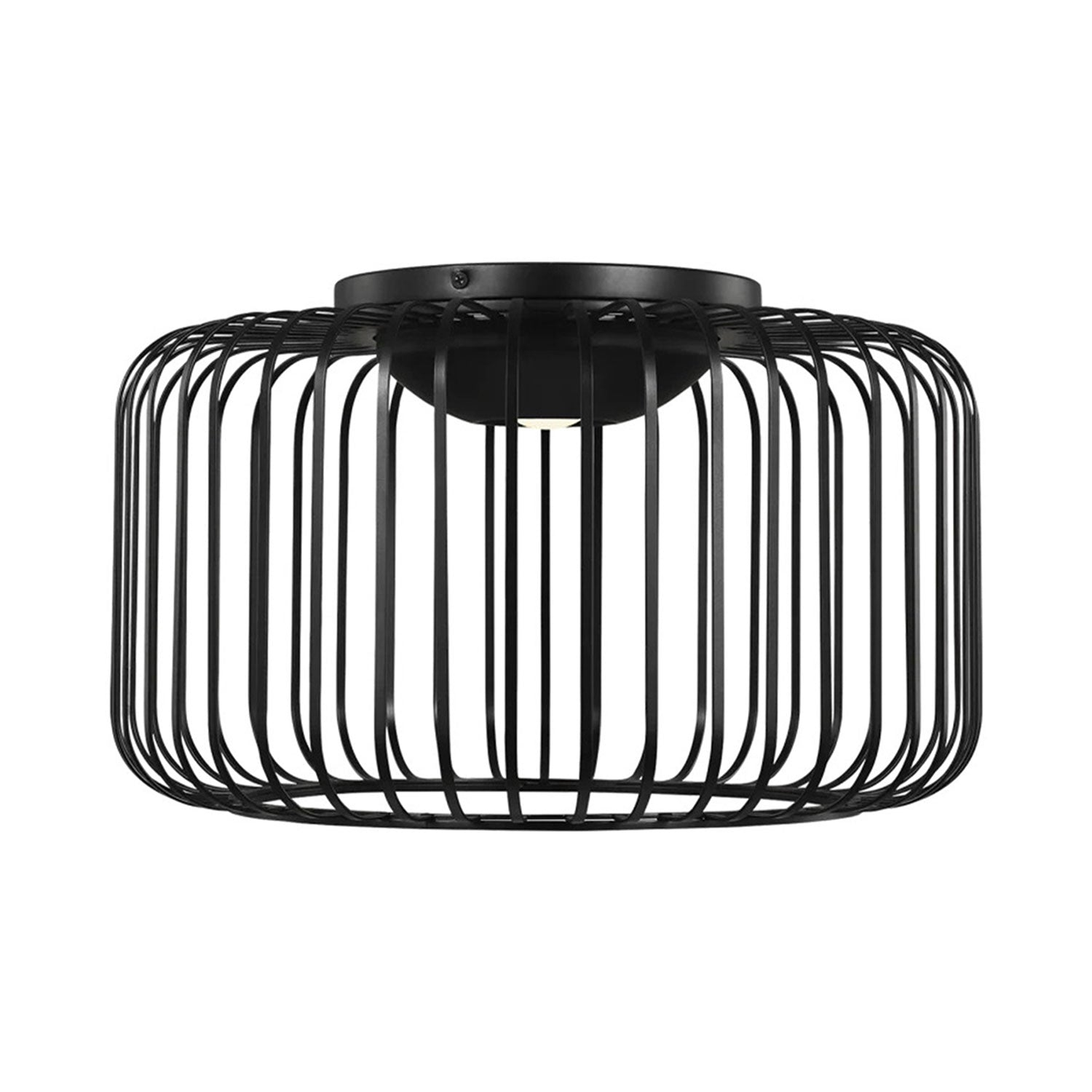 Kai Modern LED Flush Mount in Plated Brass - Indoor/Outdoor Compatible