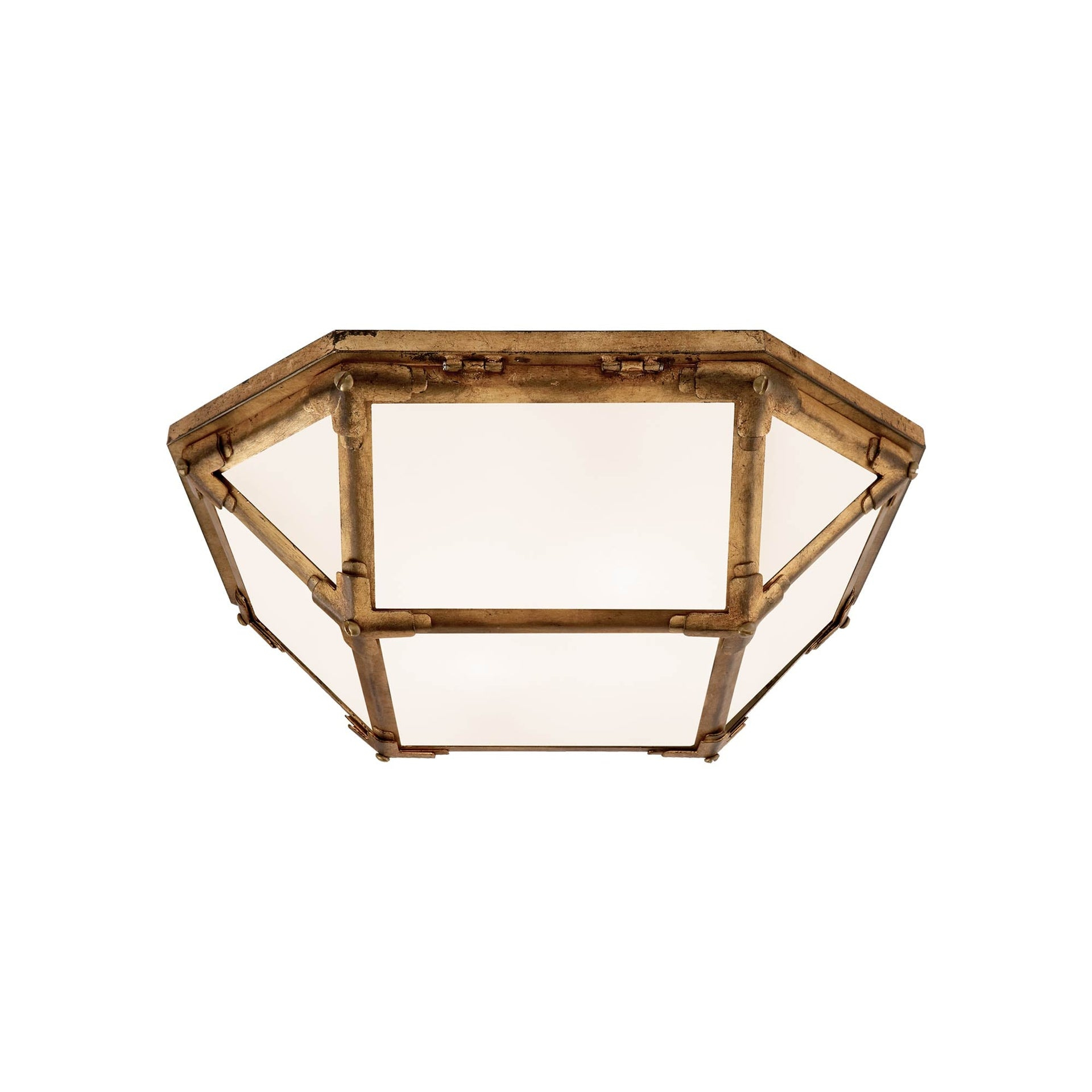 Morris 5'' Polished Nickel Geometric LED Flush Mount Ceiling Light