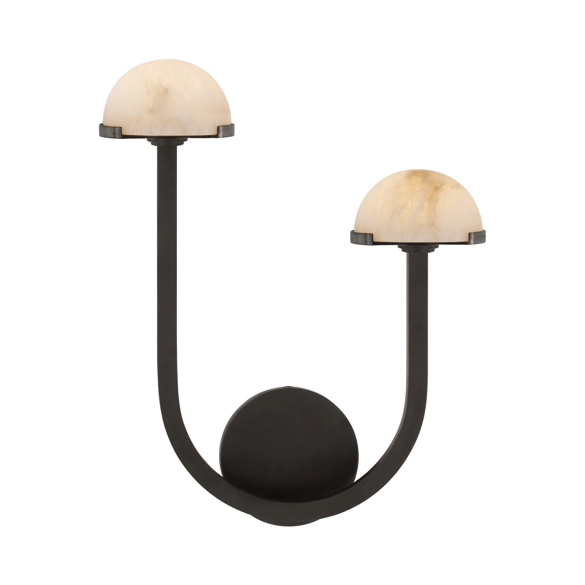 Pedra Bronze and Black Dimmable LED Wall Sconce, 15 in