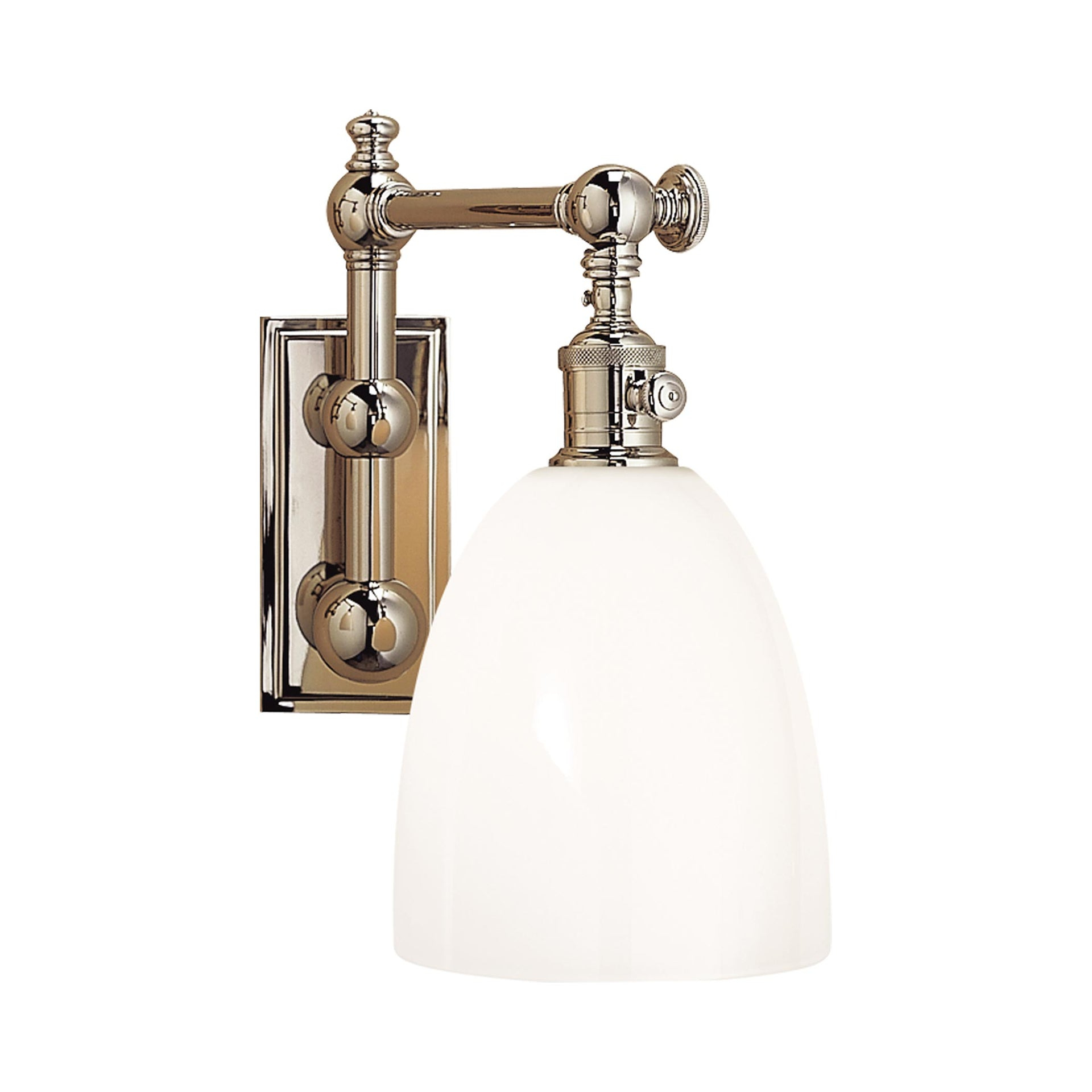 Pimlico Swivel Arm 11" Nickel Dimmable Wall Sconce