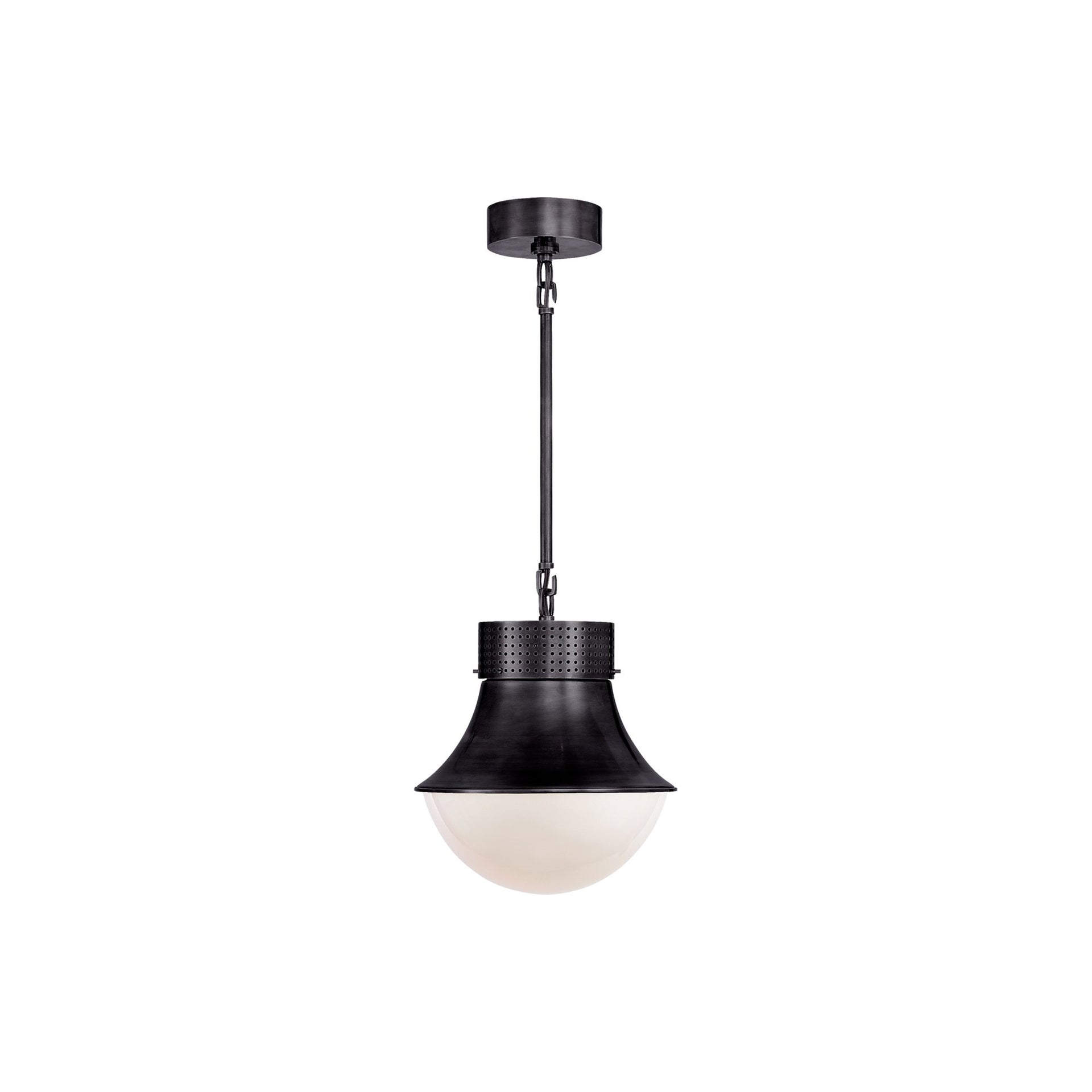 Bronze Precision 12" Indoor/Outdoor Small Pendant with Glass