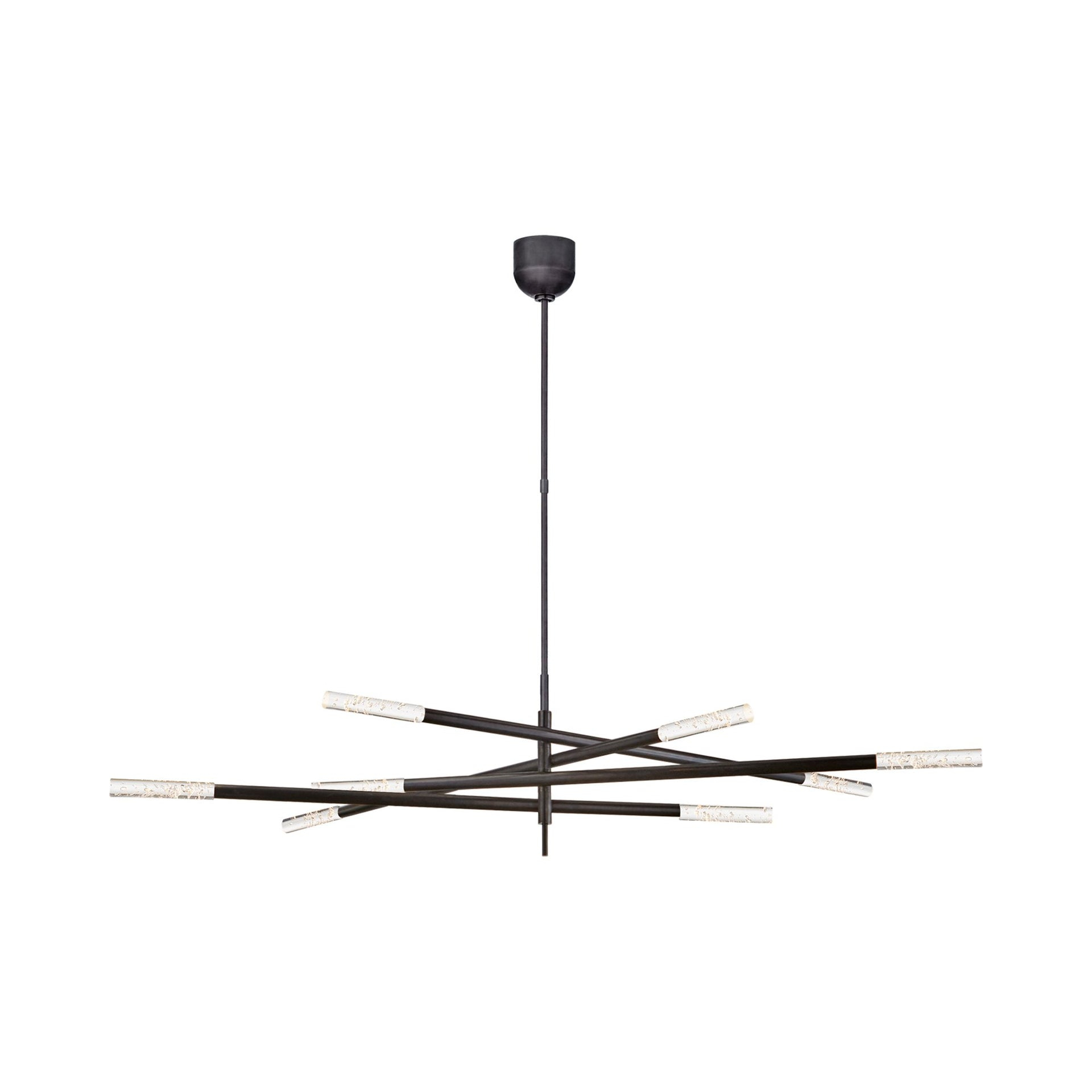 Rousseau Bronze Plug-in Articulating LED Chandelier