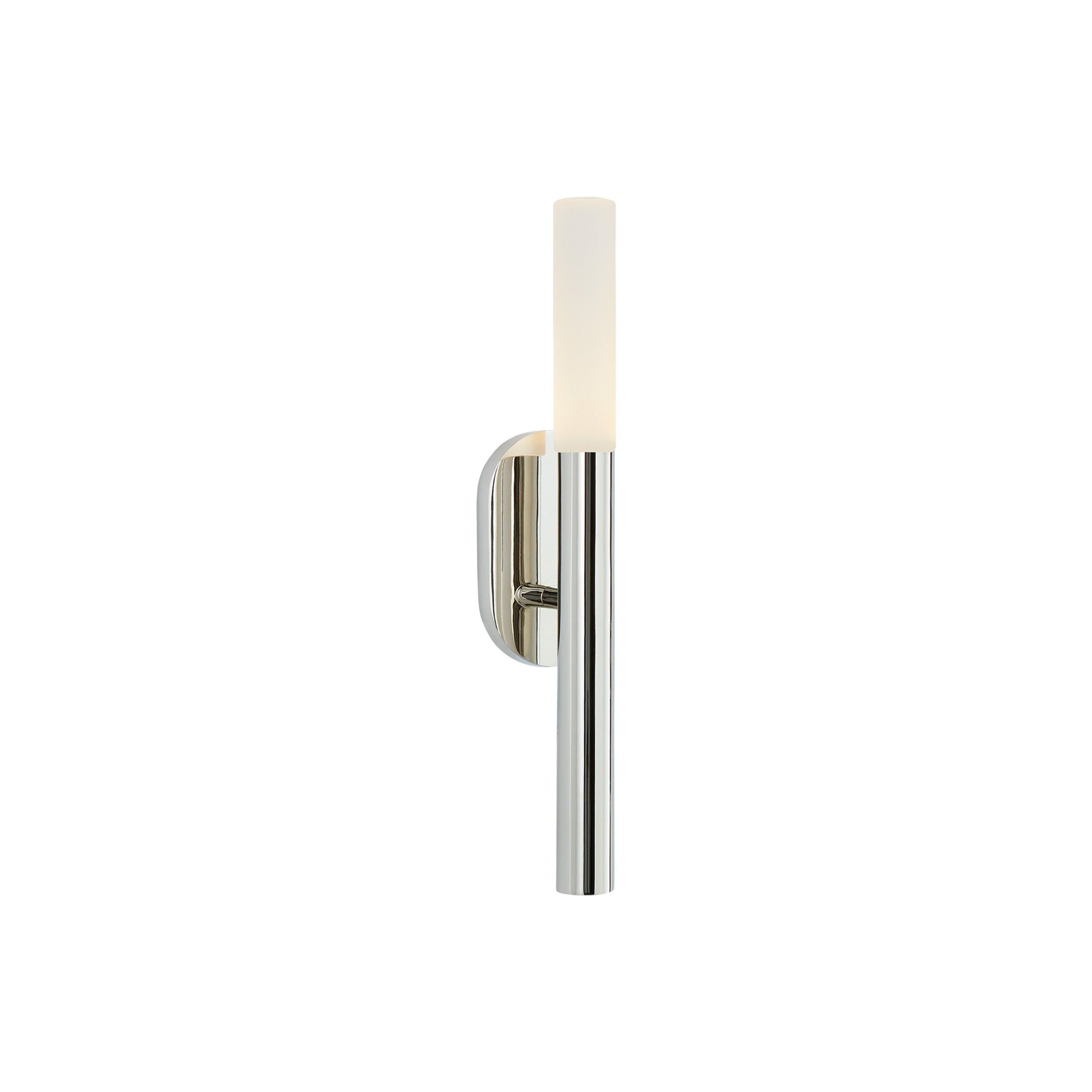 Rousseau Slim Polished Nickel LED Outdoor Bath Sconce