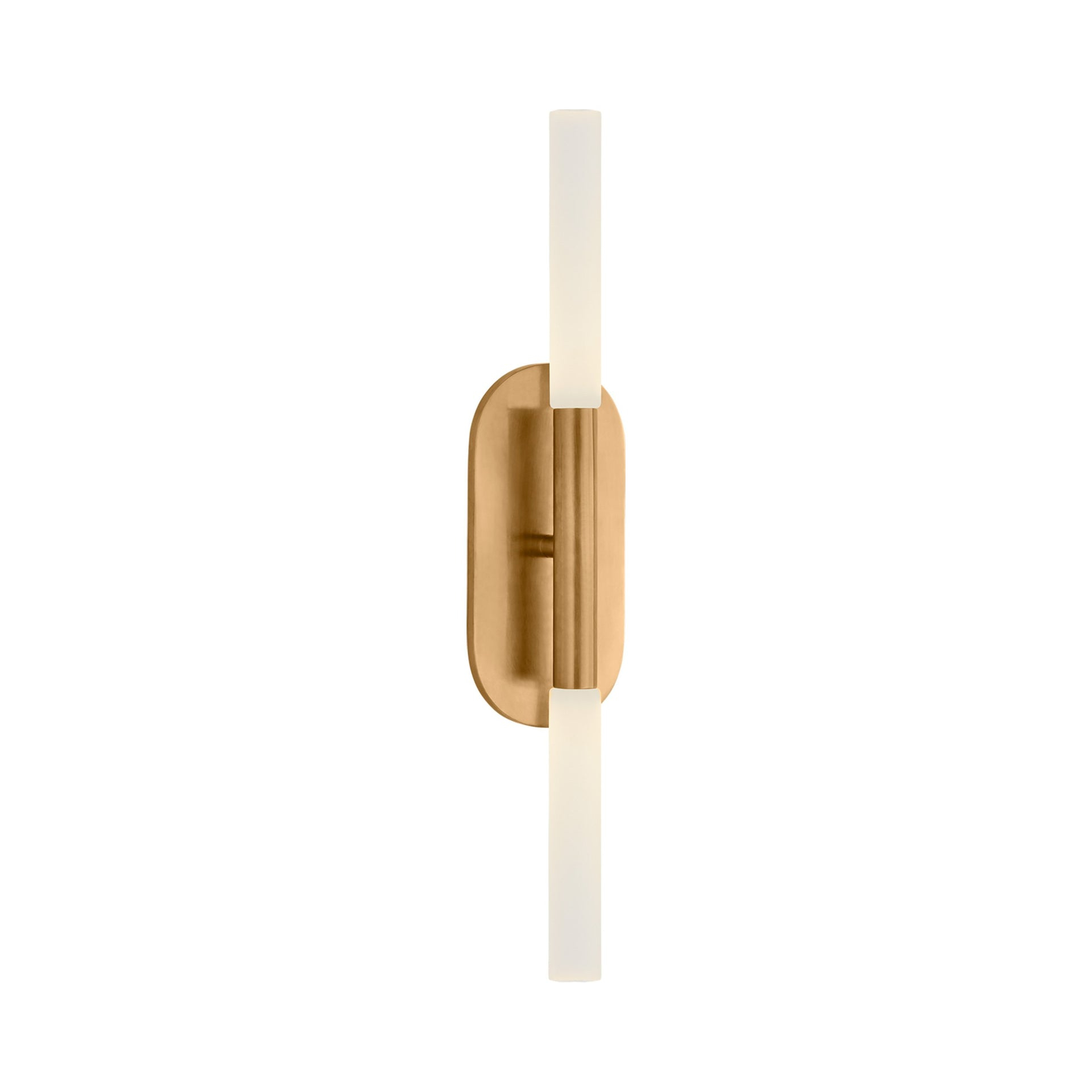 Antique Brass 22" Dimmable Outdoor Cylinder Vanity Light