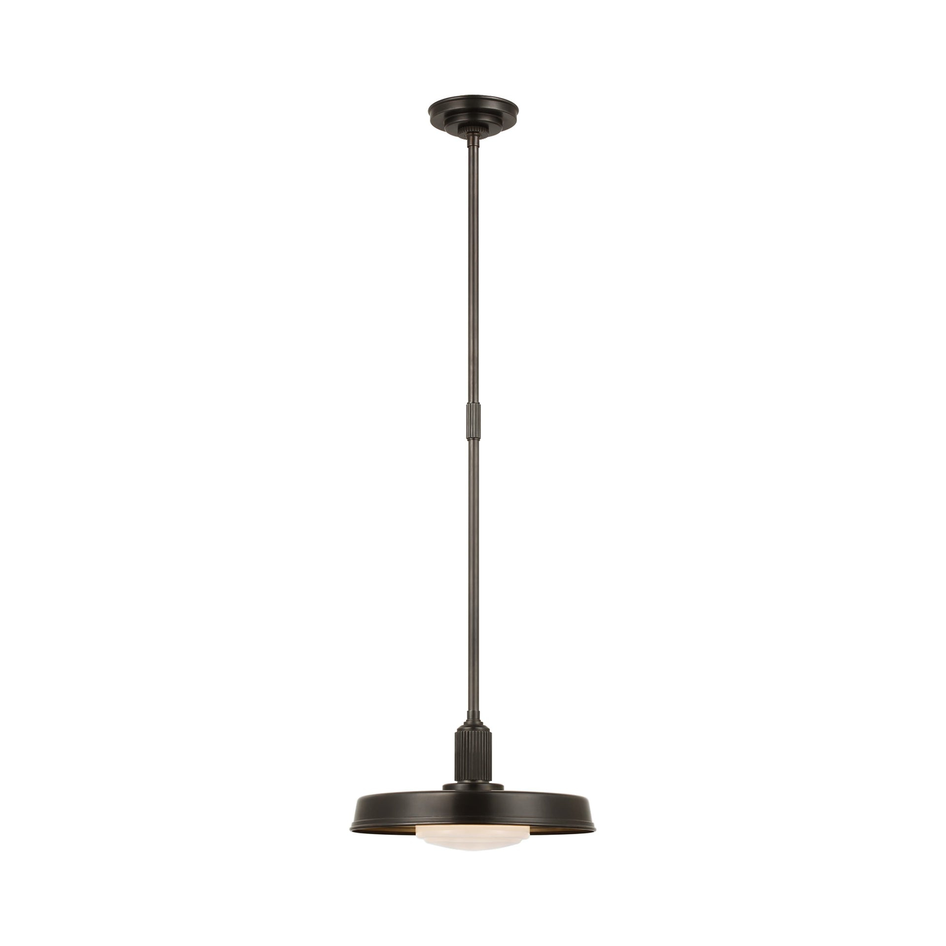 Ruhlmann 7.75" Polished Nickel & Bronze LED Pendant Light