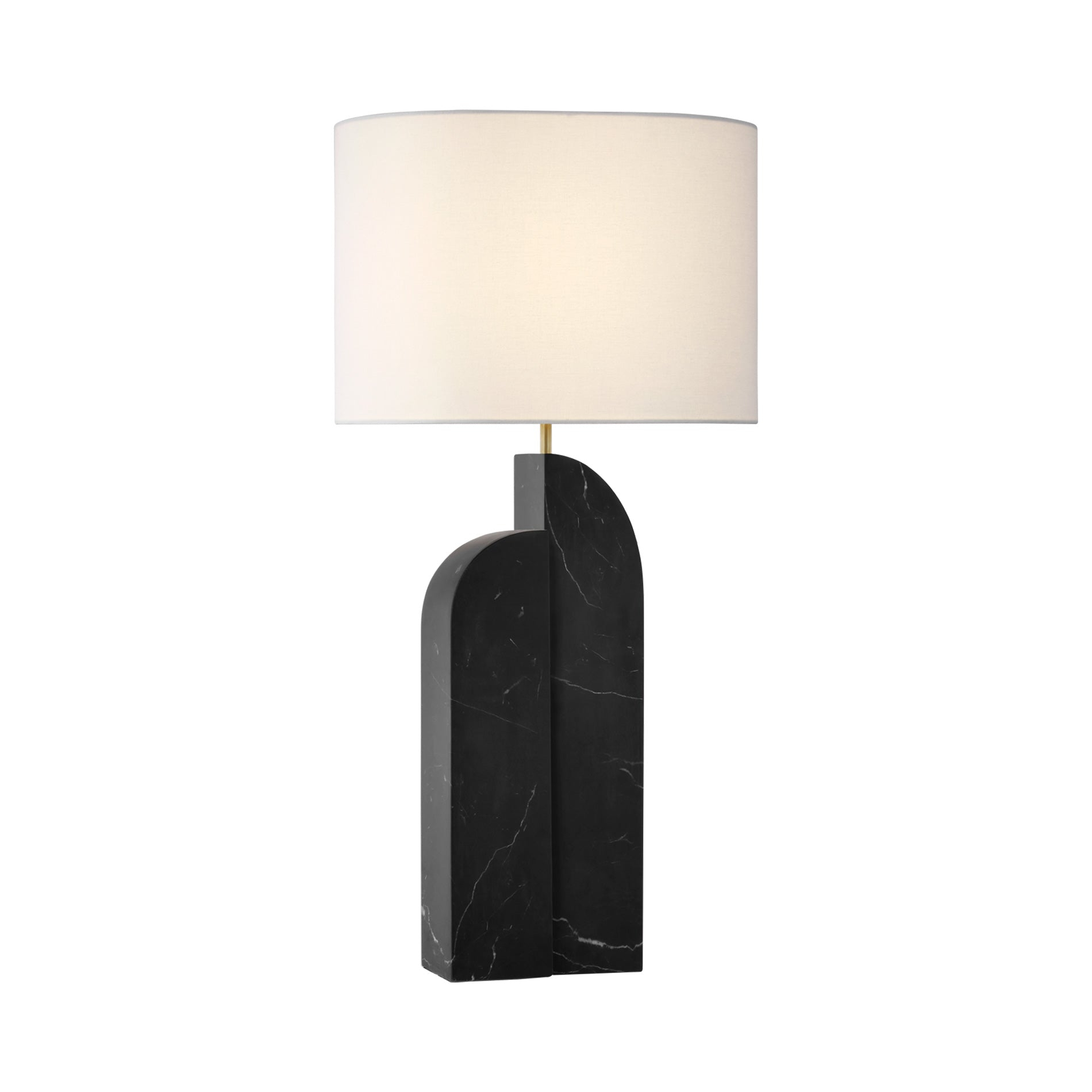 Adjustable Black Marble Outdoor Table Lamp