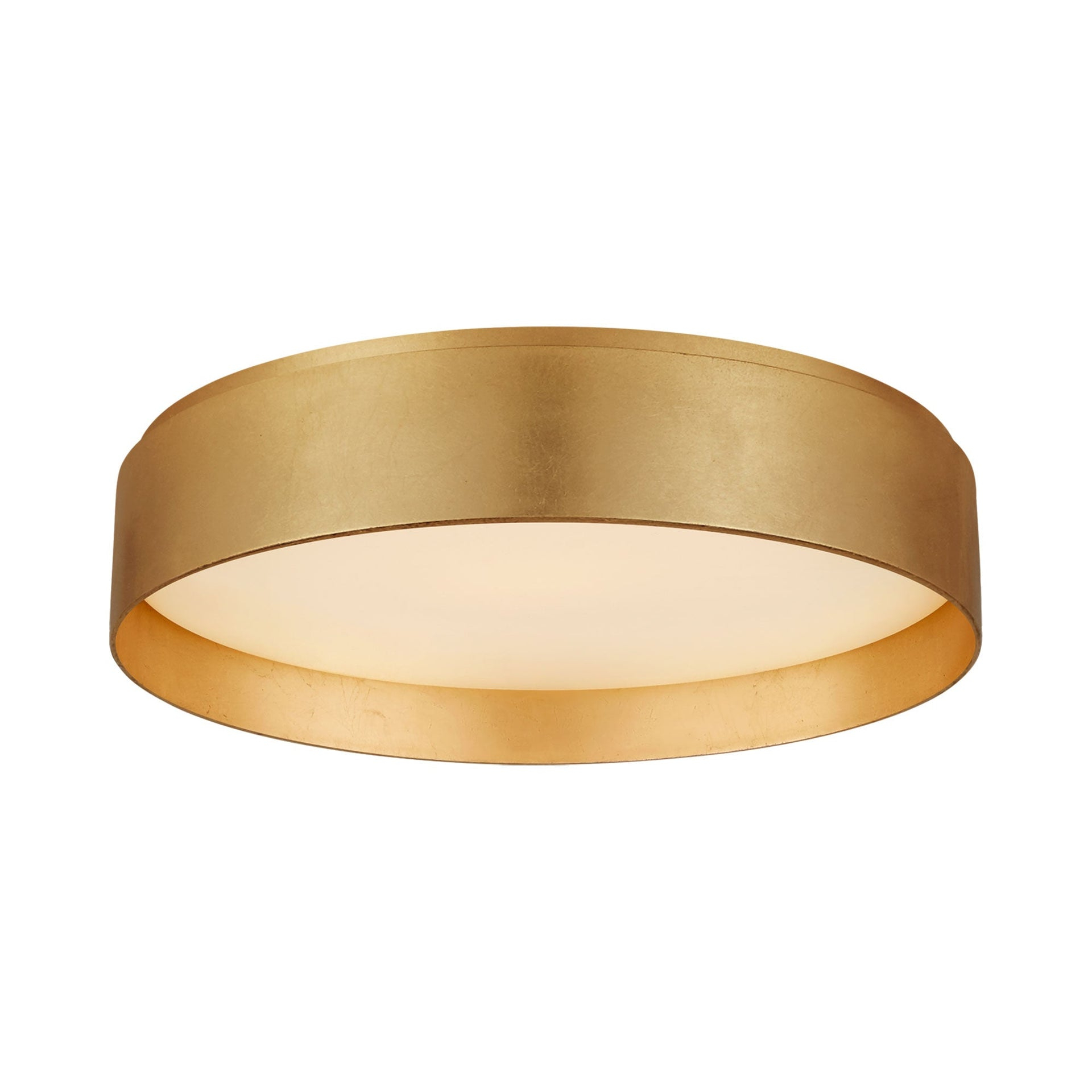 Shaw Gold Gilded LED Flush Mount Ceiling Light, 17"