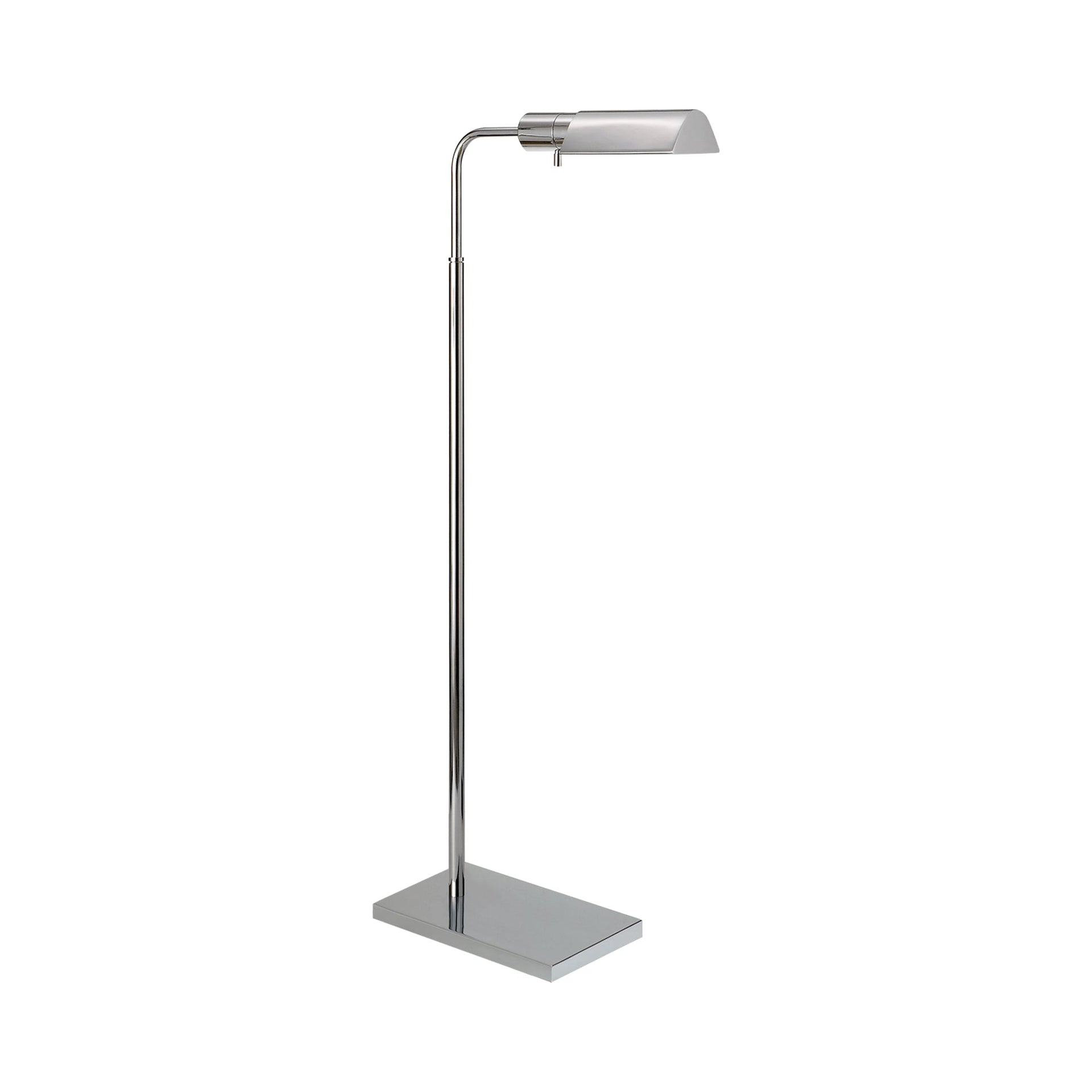 Polished Nickel Adjustable Outdoor Arc Floor Lamp