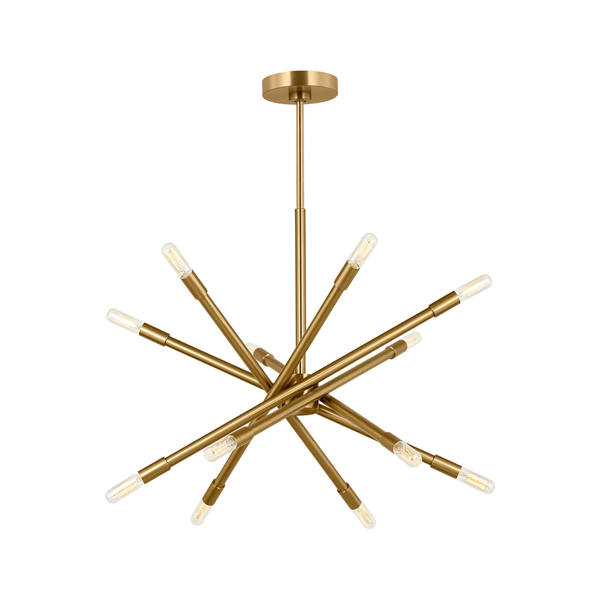 Mercer41 12 - Light Dimmable Sputnik Modern Linear Chandelier