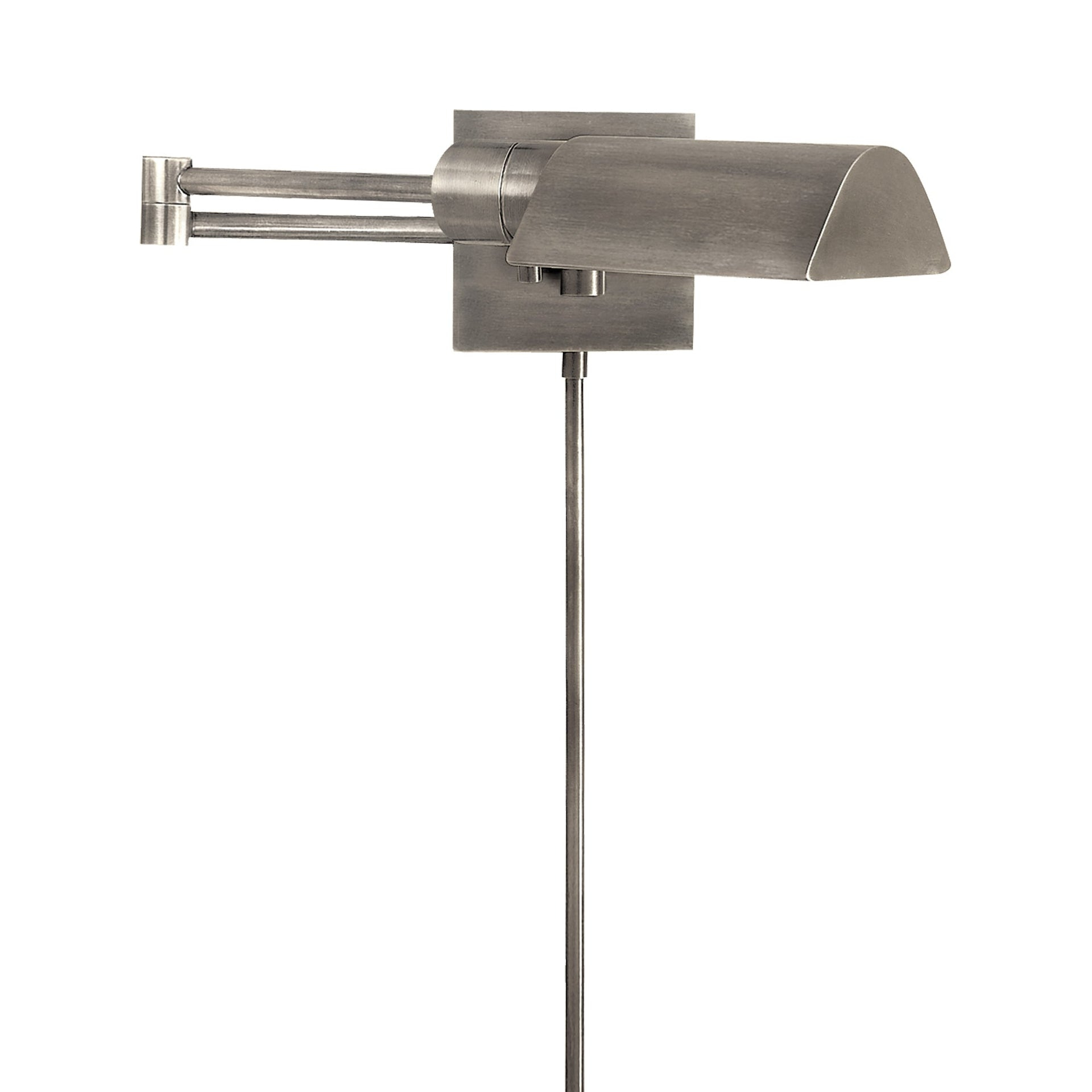 Antique Nickel Adjustable Swing Arm Wall Sconce