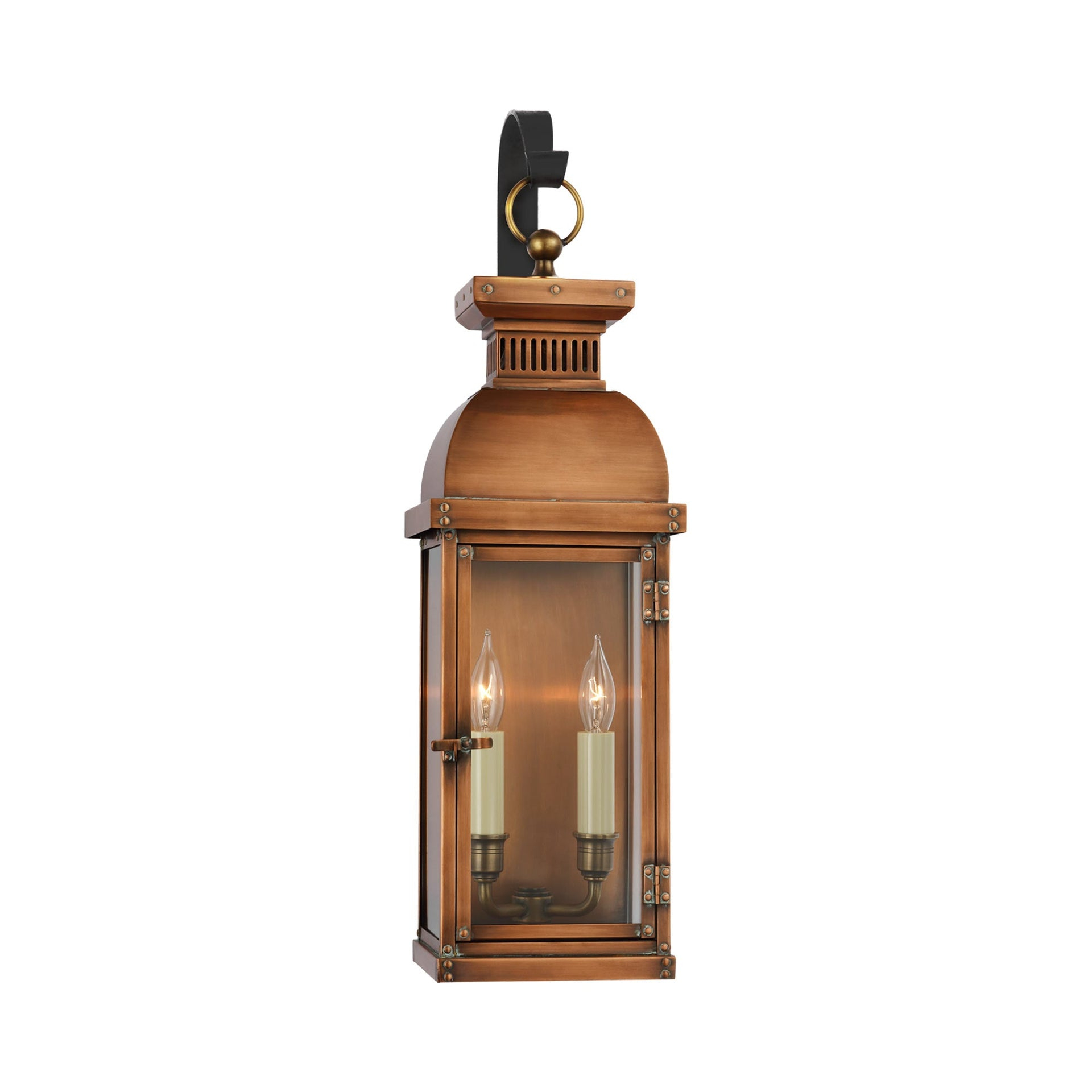 Classic Glow Copper Brown 22'' Dimmable Outdoor Lantern