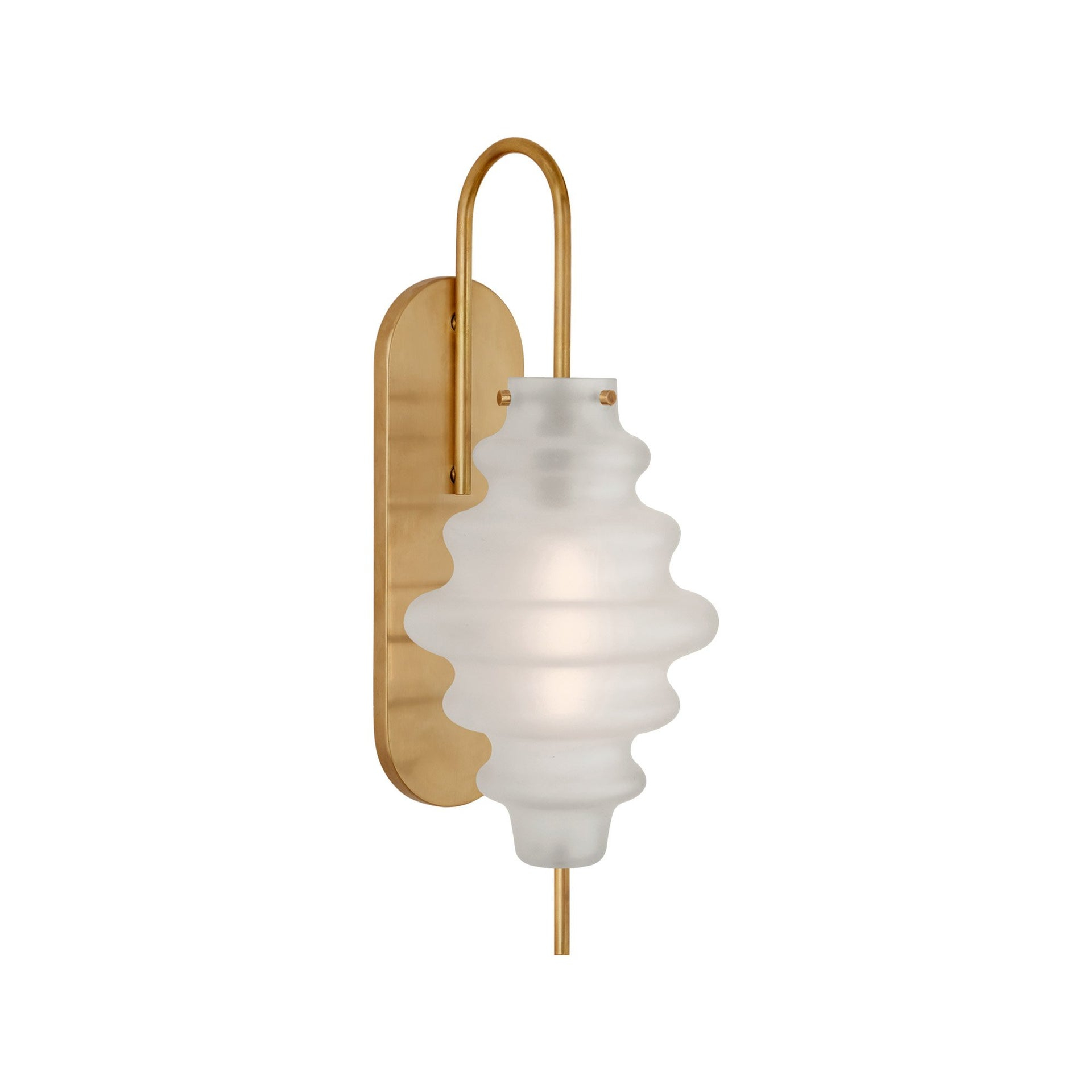 Elegante Bronze Dimmable Sconce with Volcanic Glass Shade, 17.5"