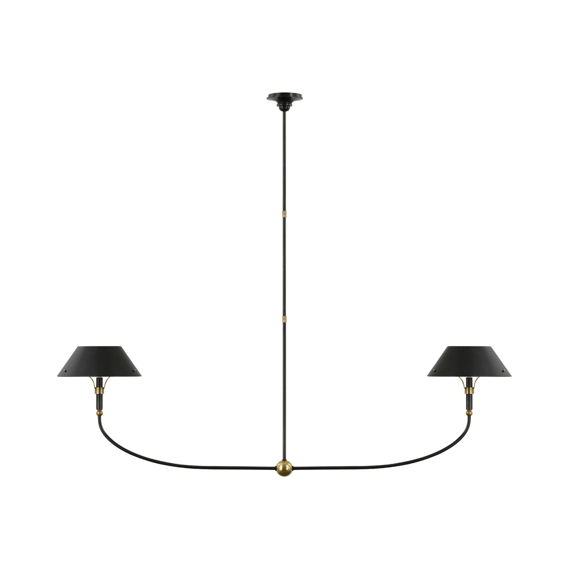 Turlington Bronze and Brass 68" Linear Chandelier