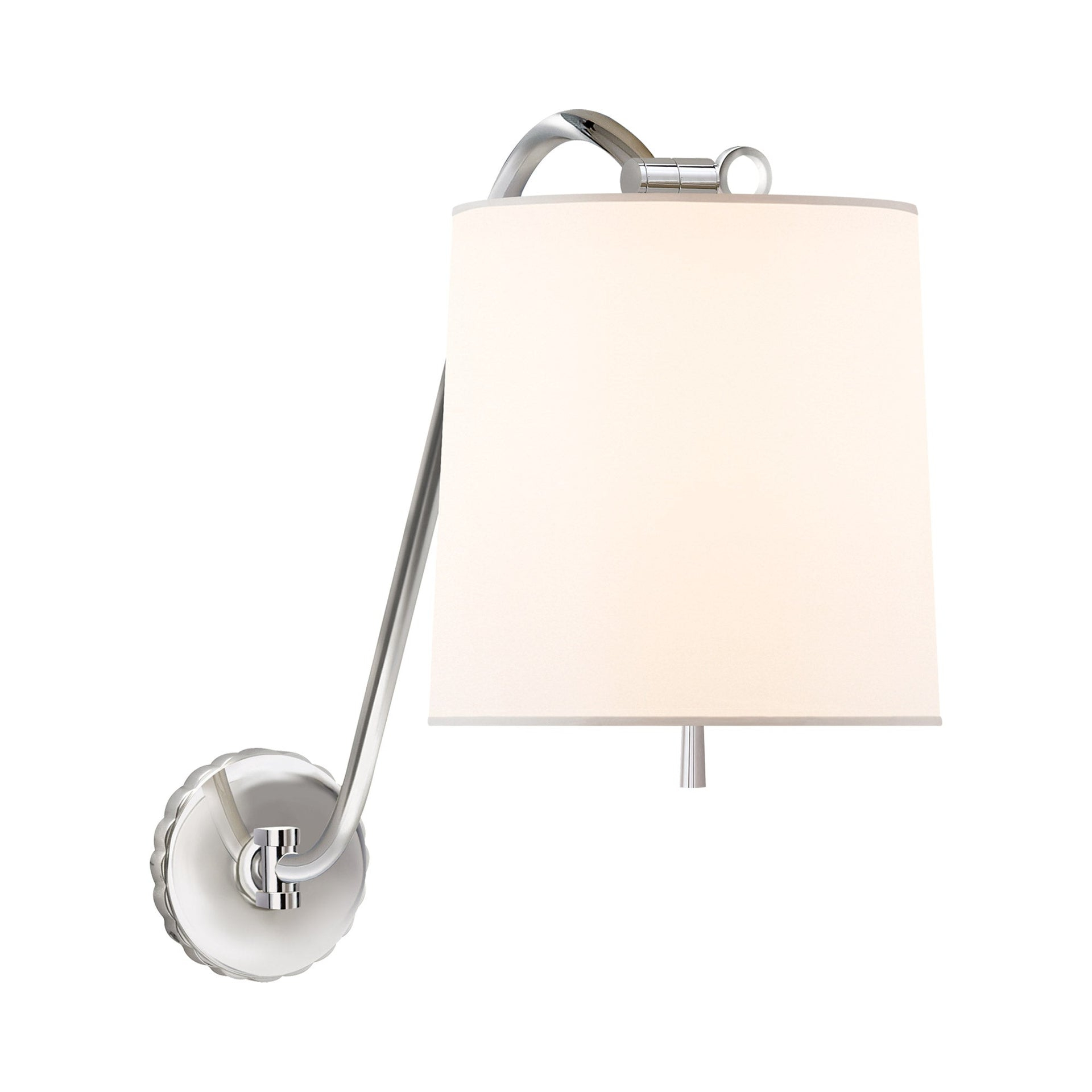 Understudy 18" Polished Nickel Art Deco Swing Arm Wall Light