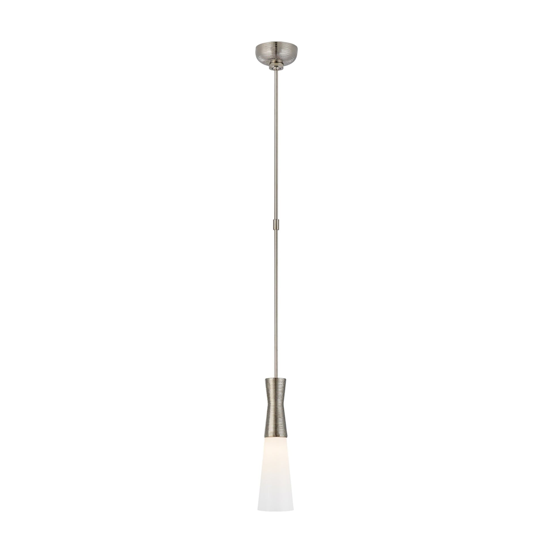 Utopia Hourglass Small Pendant Light in Polished Nickel