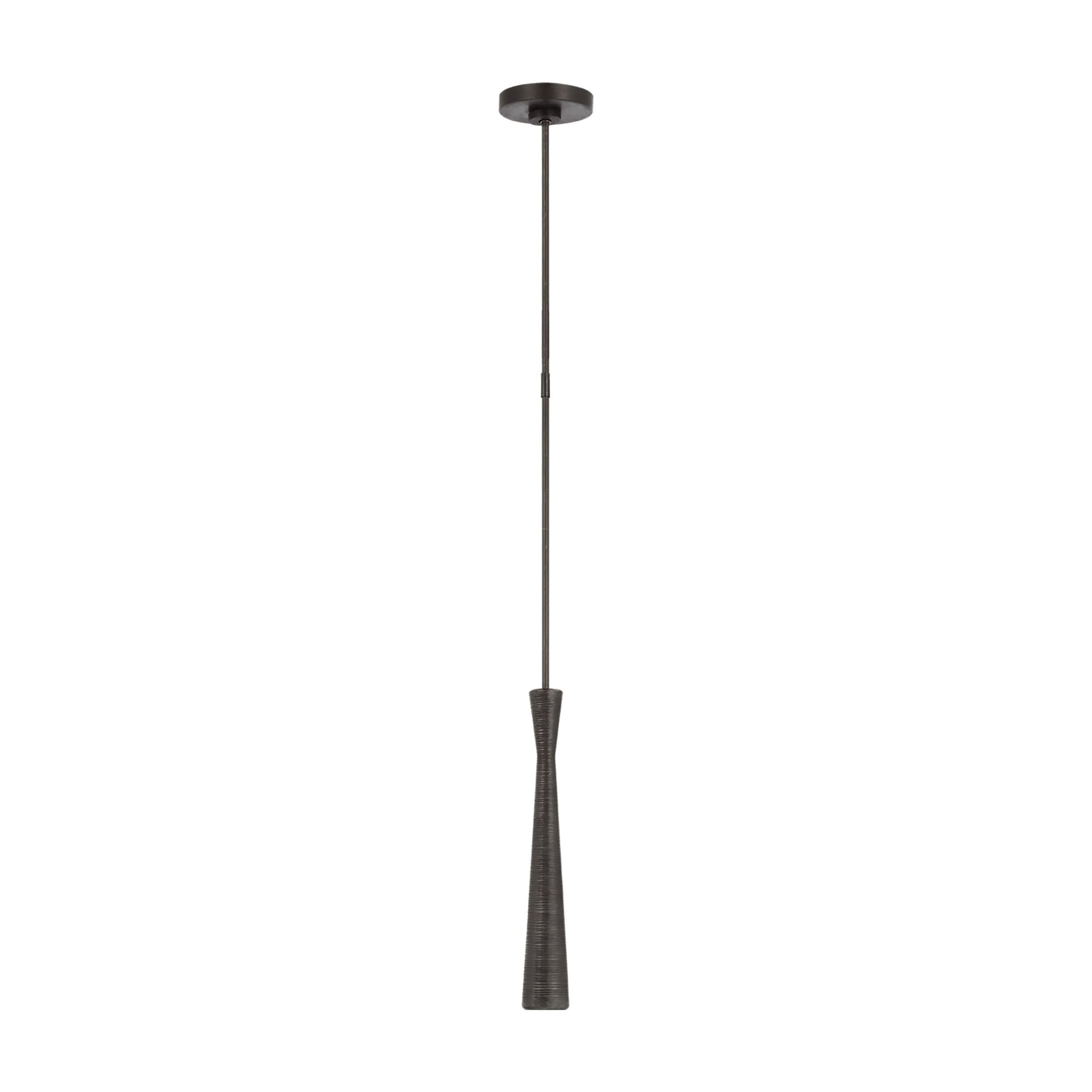 Utopia Slim Aged Iron LED Mini Pendant Light