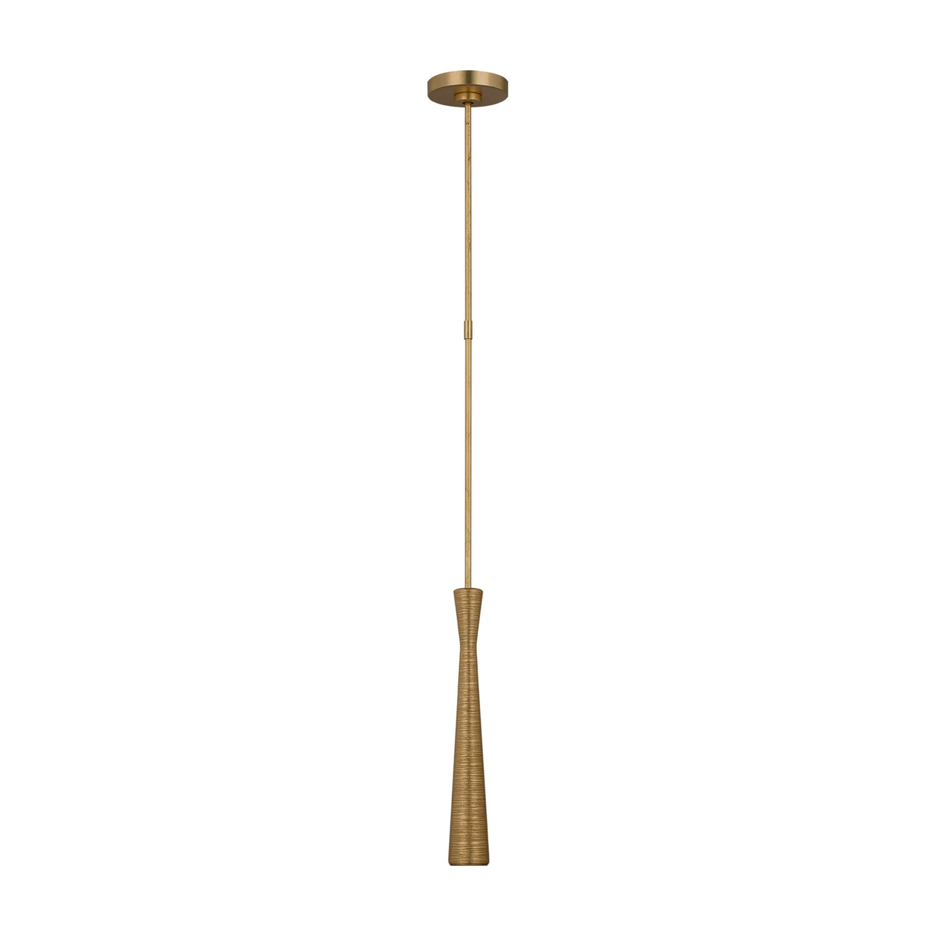Gilded Nickel 15" LED Mini Pendant Light