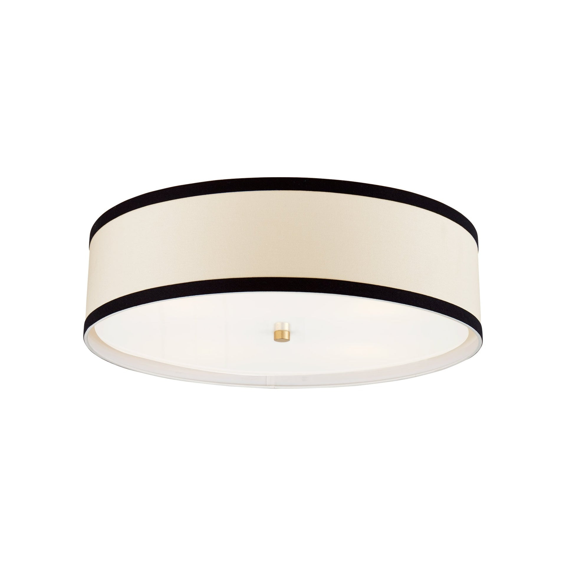 Preppy Gild 24" Crystal-Trimmed Drum Ceiling Light