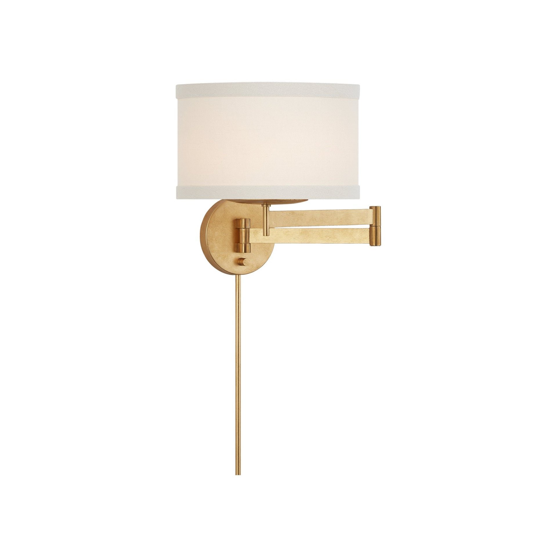 Walker 12" Black Brass Swing Arm Wall Sconce