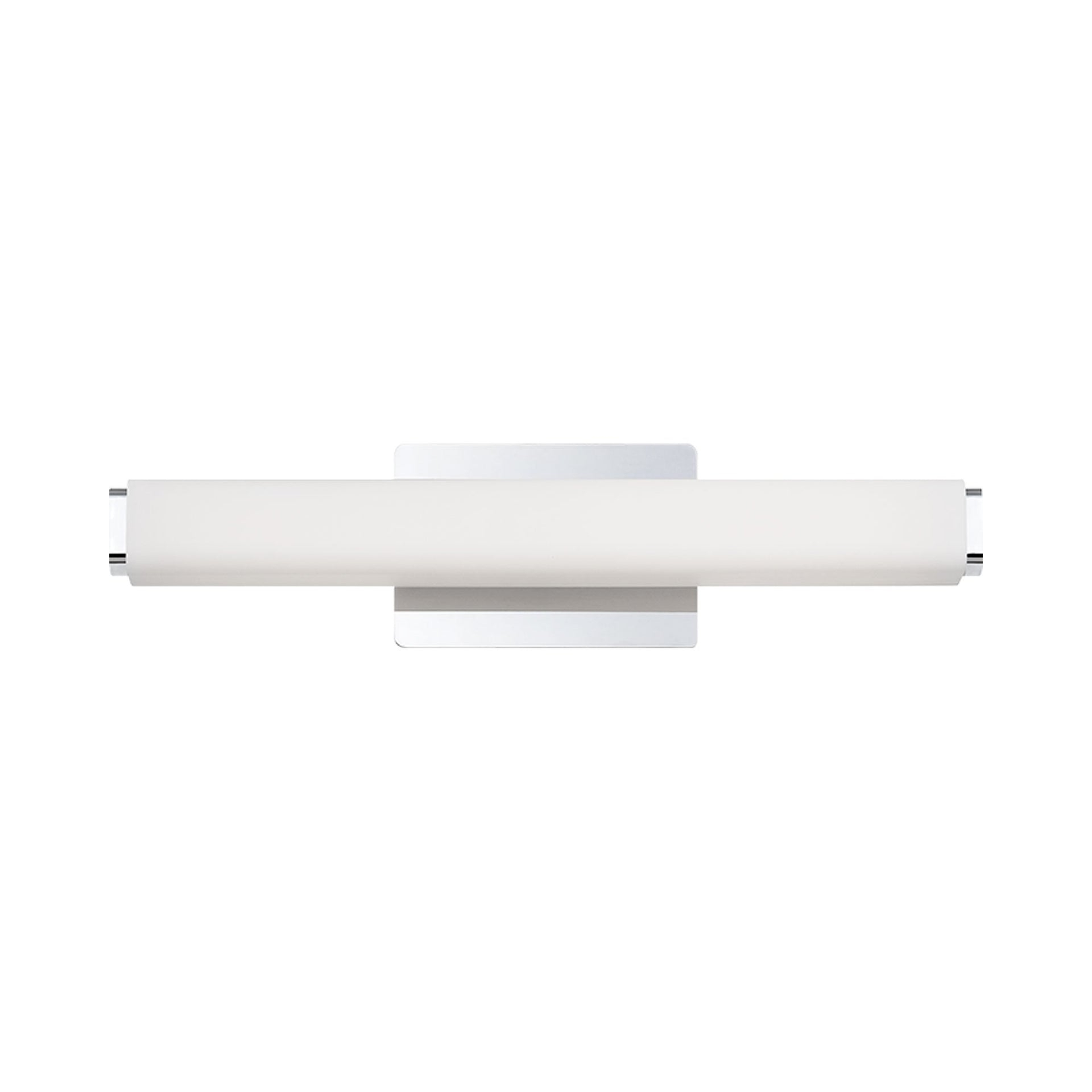 Sleek Chrome LED Vanity Light with Opal Glass Diffuser