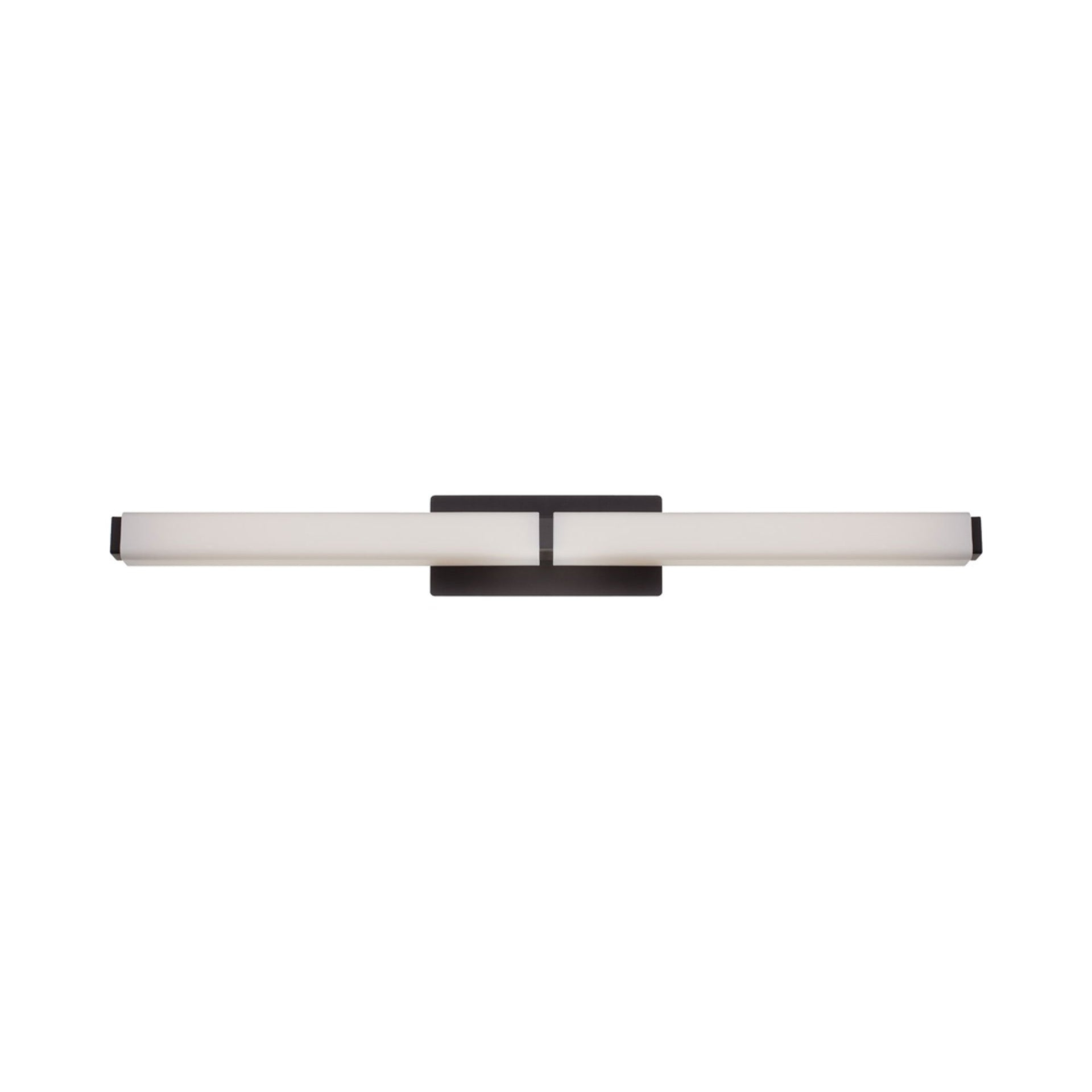 Bronze 39" Dimmable Vanity Light with Opal Glass Shade