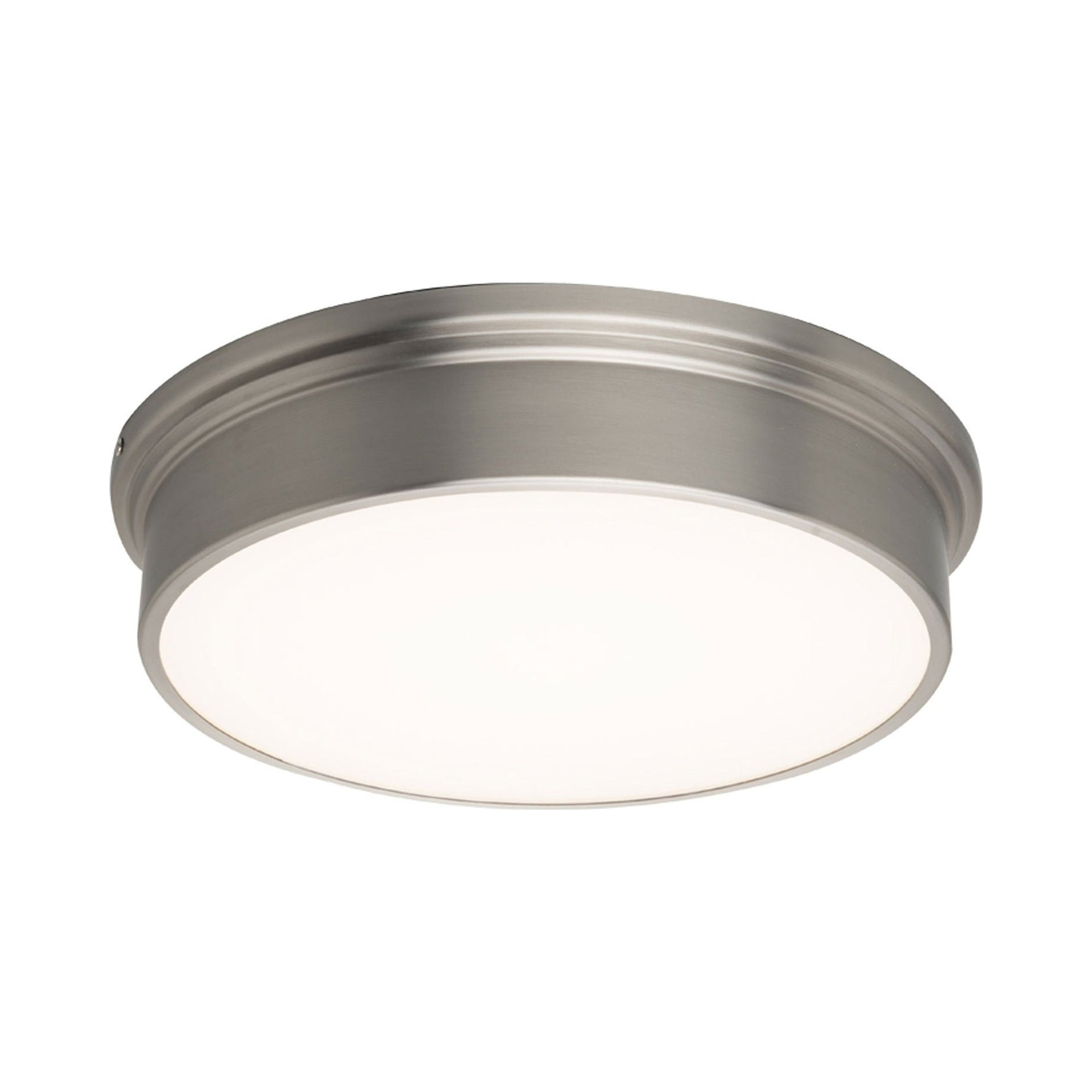 York 12" Brushed Nickel LED Flush Mount for Indoor/Outdoor