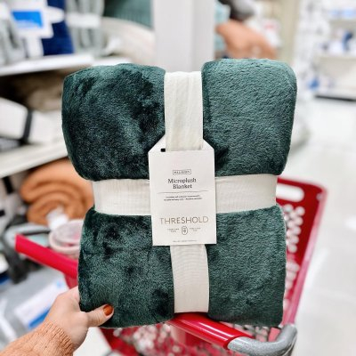 King Microplush Bed Blanket Berry - Threshold™: Cozy Polyester, No Fill, Traditional Style, Machine Washable